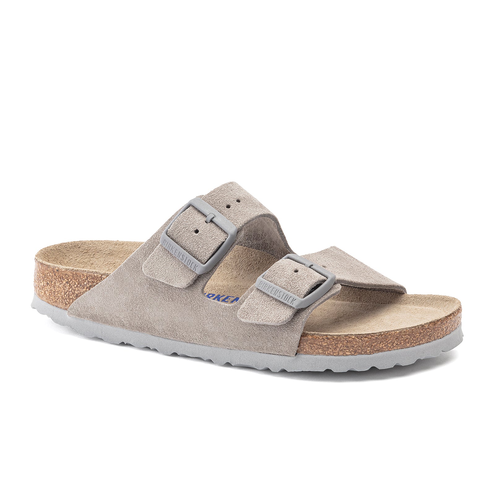 Birkenstock Arizona Soft Footbed Slide Sandals for Men - Stone Coin Suede | Comfortable Summer Casual Shoes for Beach, Walking & Outdoor Activities