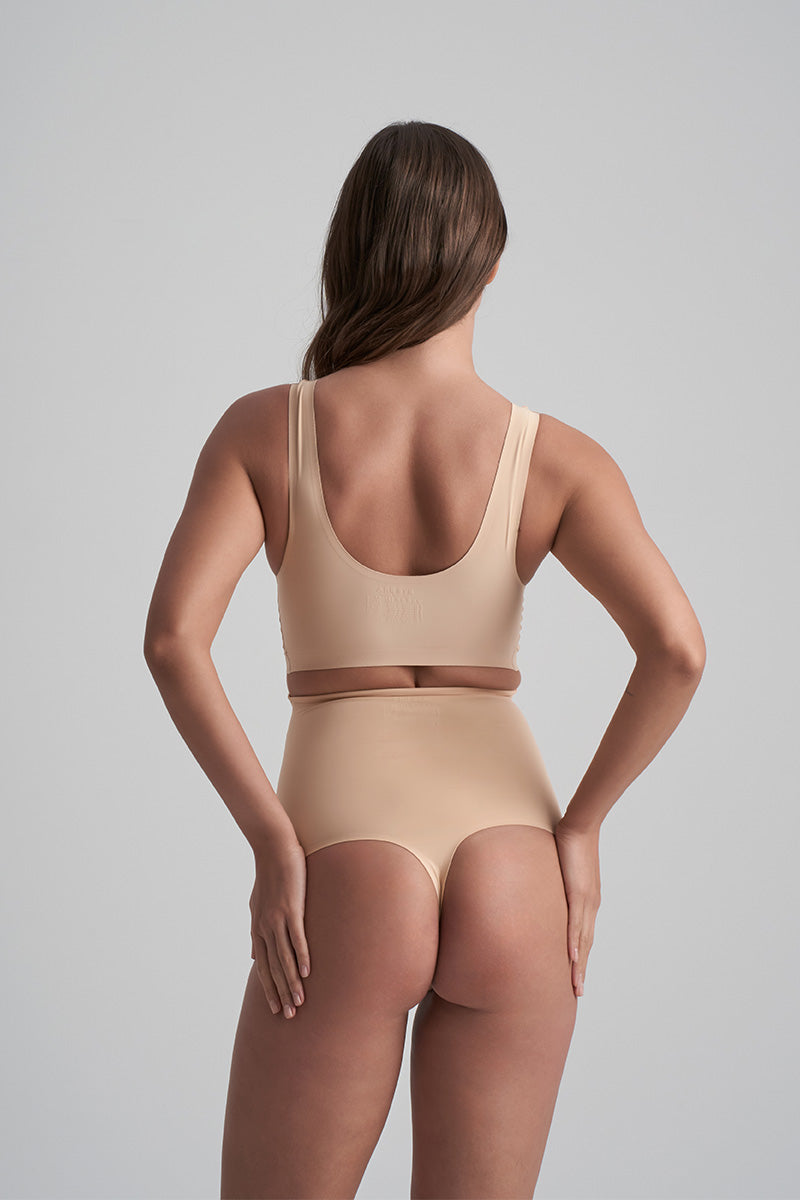Seamless Invisible High Waist Thong Panties for Women - Comfortable No Show Underwear for Yoga, Workout & Everyday Wear