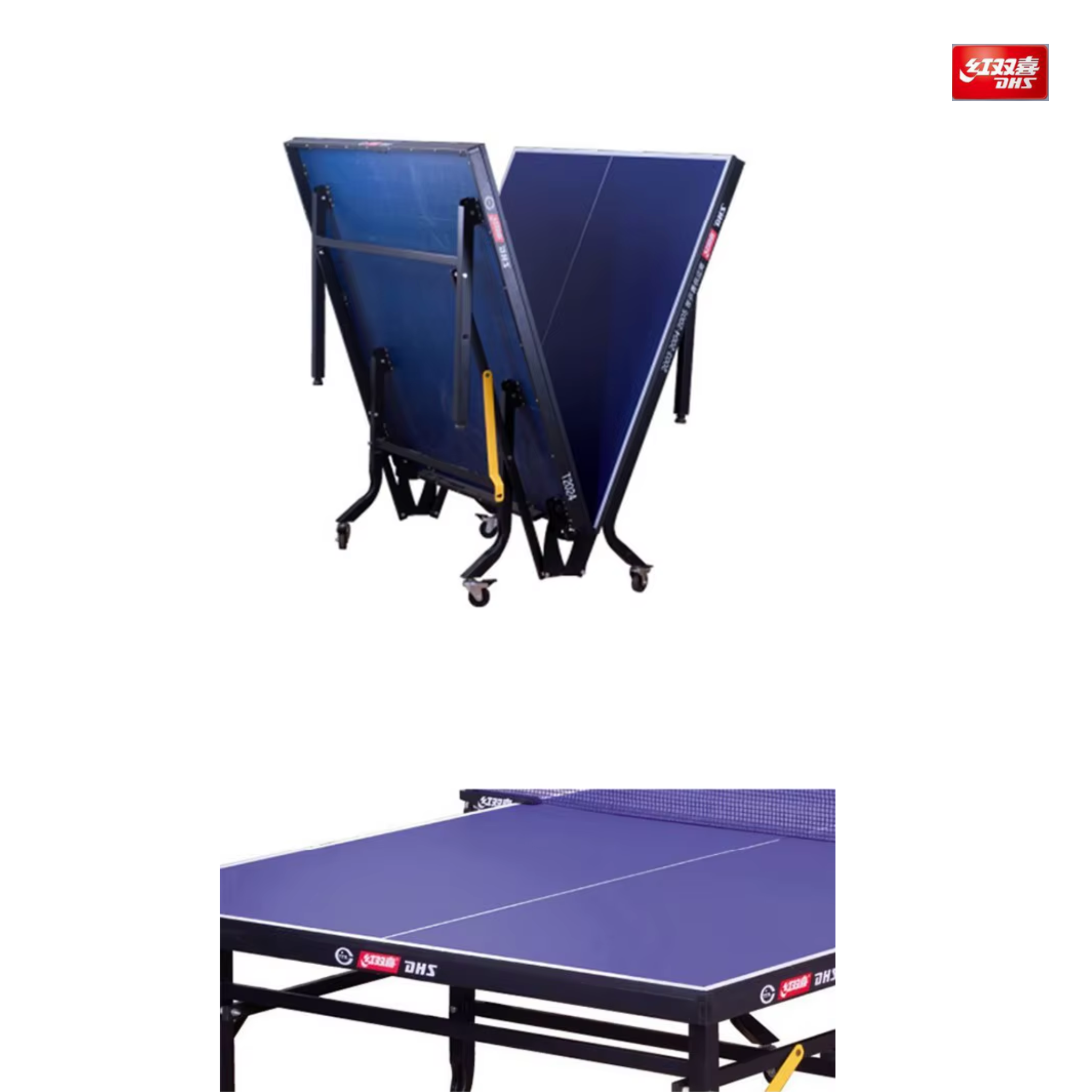DHS T2024 Foldable Table Tennis Table - Professional Indoor/Outdoor Ping Pong Table for Home, Office & Backyard | Portable Design for Easy Storage & Setup