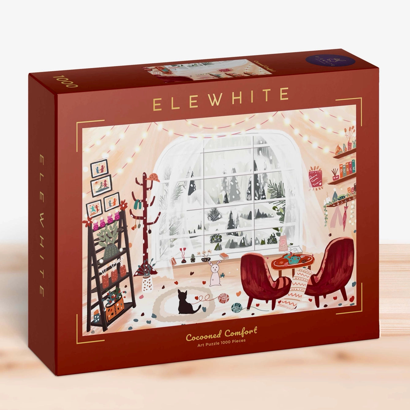 1000 Piece Jigsaw Puzzle for Adults - Cocooned Comfort Art Puzzle - Perfect for Relaxation, Stress Relief & Family Game Night