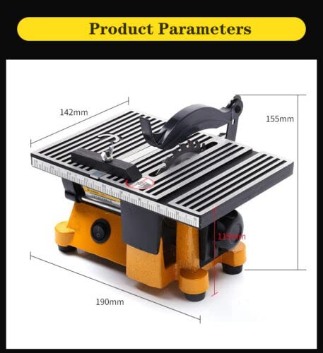 Mini Bench Saw for Wood, Copper & Aluminum Cutting - Portable Table Saw Machine for DIY Projects, Woodworking & Metal Crafting