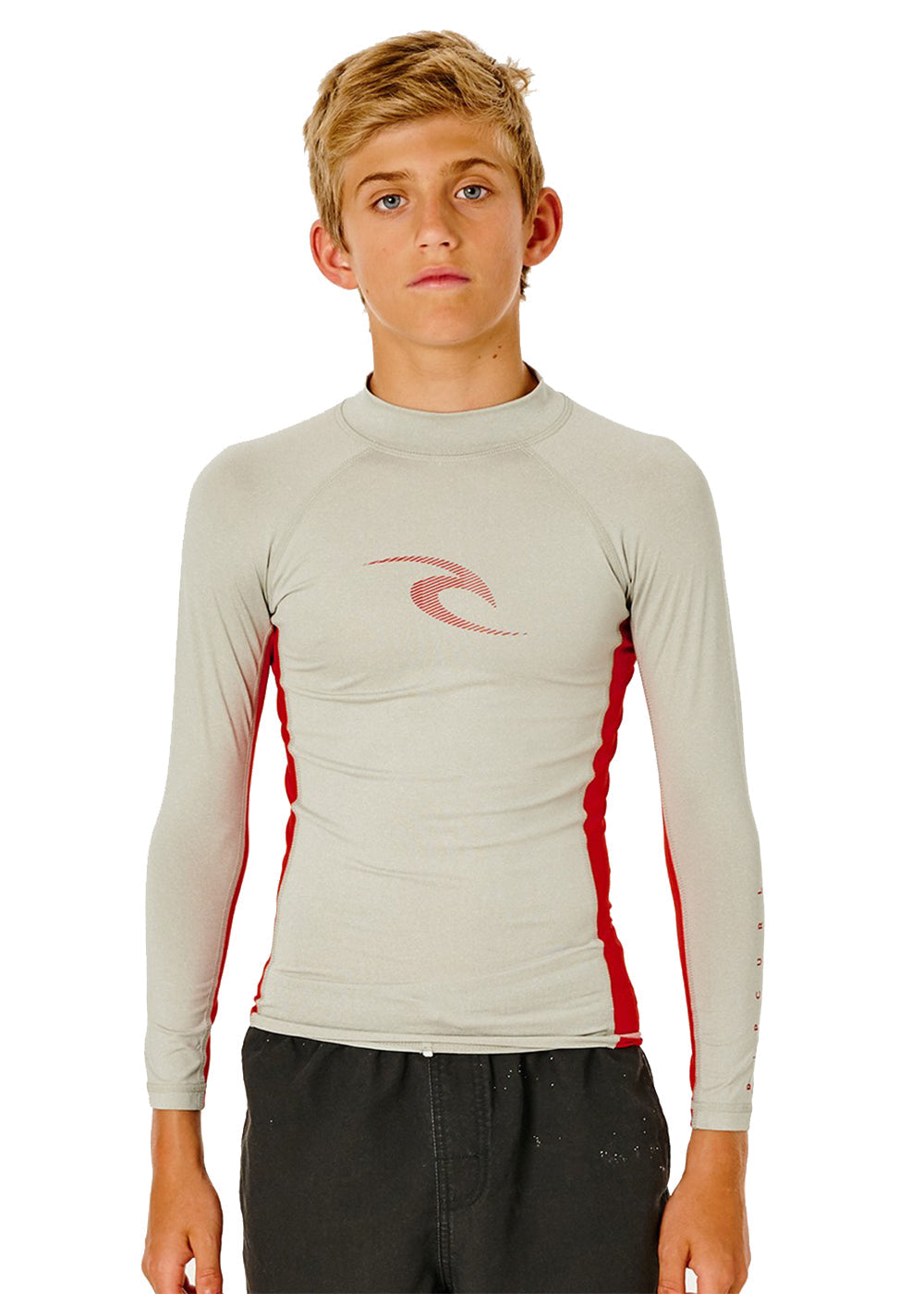 Rip Curl Boys Long Sleeve Rash Guard UPF 50+ Sun Protection Swim Shirt for Surfing, Swimming & Beach Activities