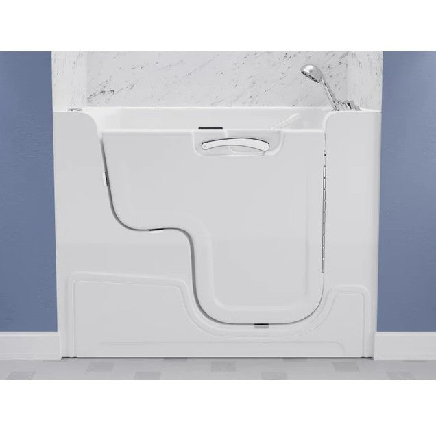 Anzzi 2953WCRWD 29x53 Inch Right Drain Walk-In Bathtub with Whirlpool Air Jets - Wheelchair Accessible Soaking Tub for Seniors & Mobility Needs | Bathroom Safety & Relaxation