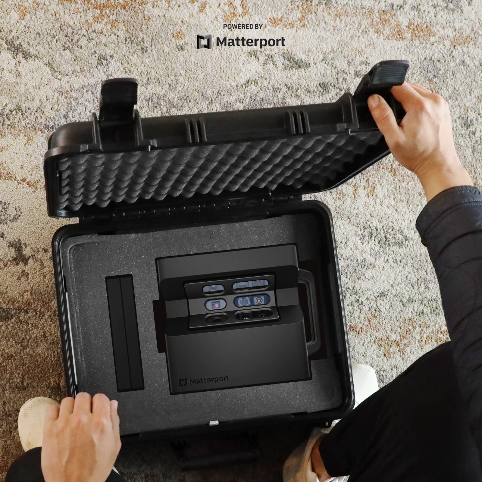 Matterport Pro2 Camera Travel Case Bundle - High Precision 3D Scanner for 360 Virtual Tours, 4K Photography & Digital Surveys - Includes Pro2 Camera, Tripod, Clamp & 20