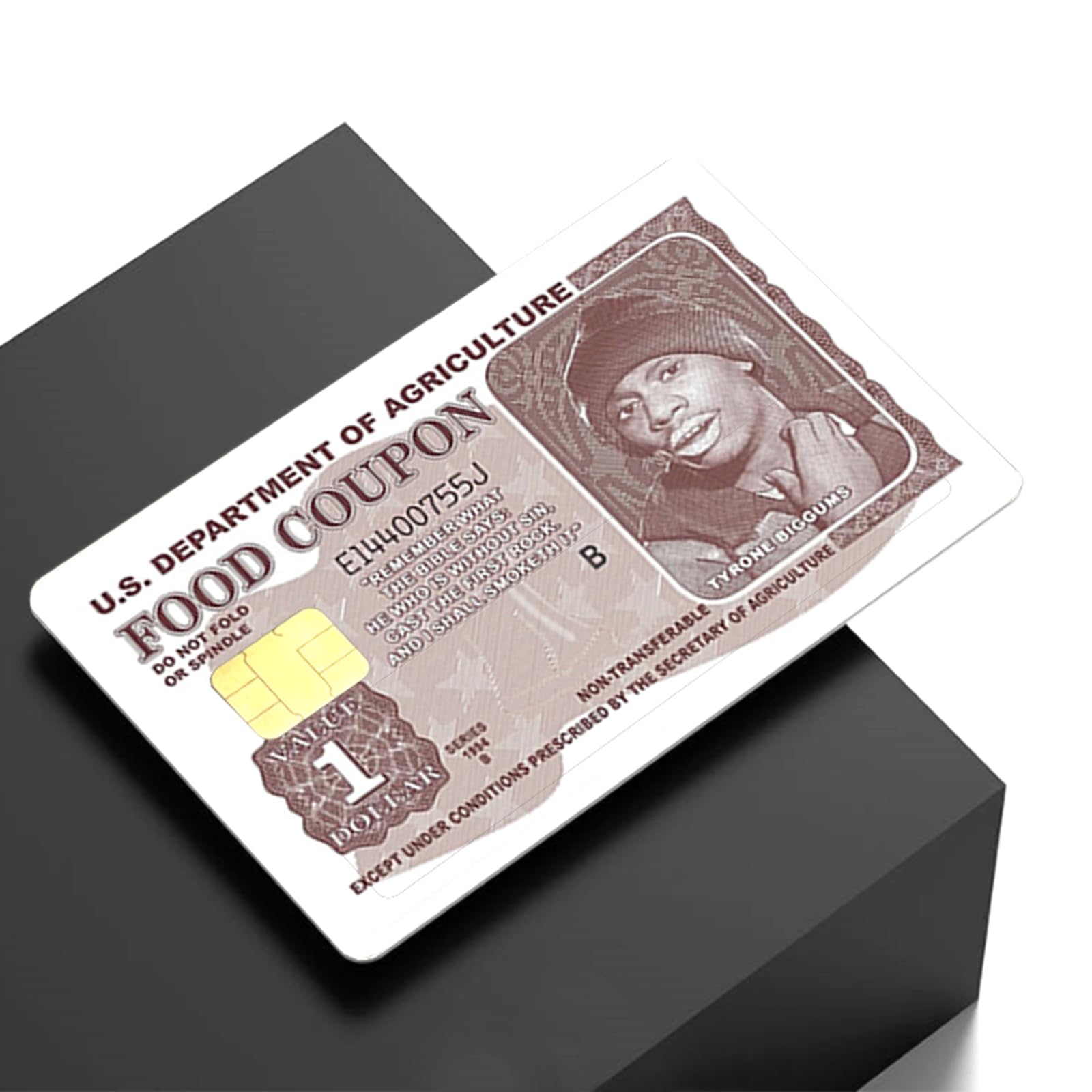 Removable No Bubble Slim Waterproof Card Stickers - Skin Tyrone Biggums Food Coupon Design for Credit/Debit/Key Cards | Personalize & Protect Your Bank Cards | Perfect for Everyday Use, Travel & Gift Giving (Color-A)