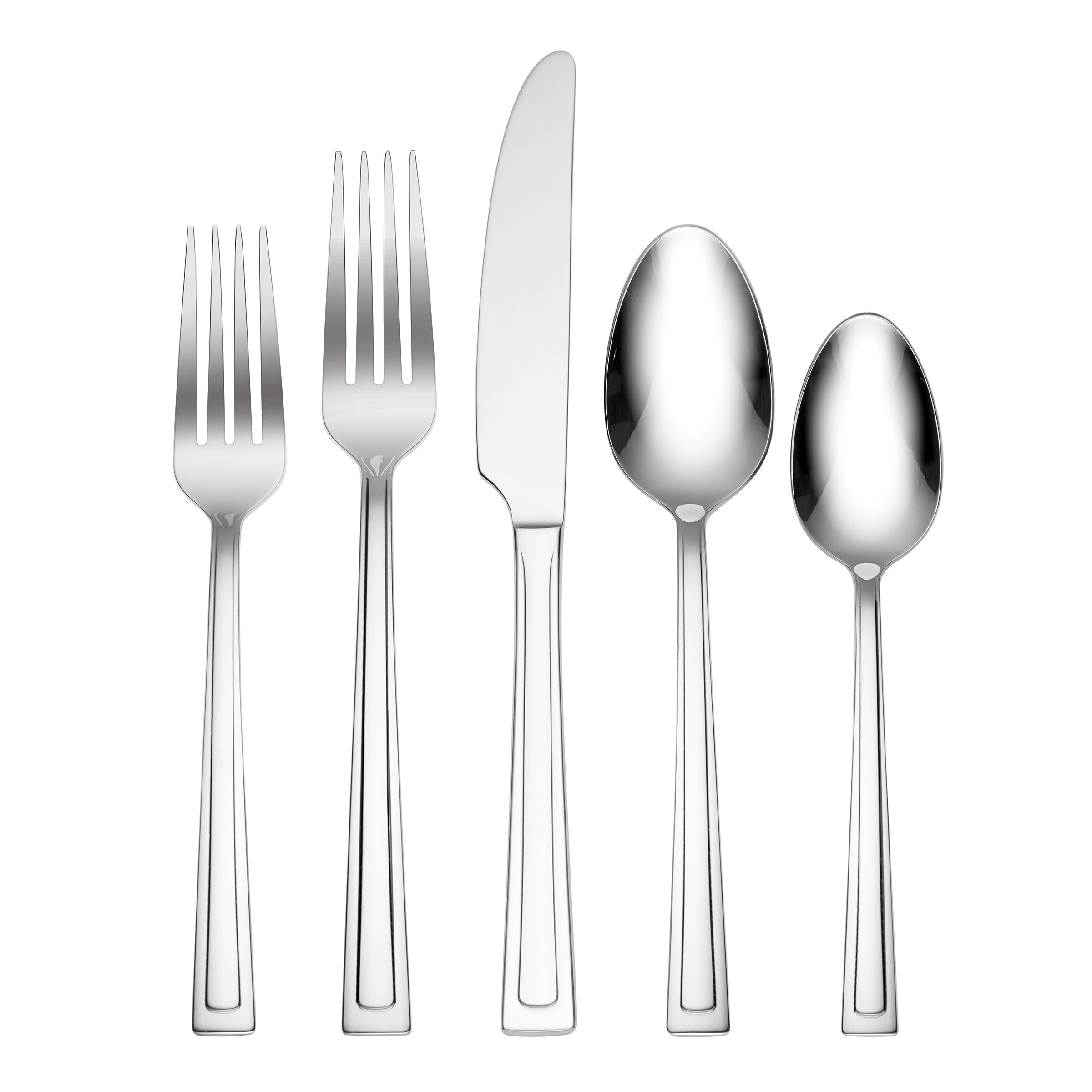 Farmington 20-Piece Stainless Steel Flatware Set - Elegant Silverware for 4 People, Dishwasher Safe - Perfect for Dinner Parties, Weddings & Everyday Dining