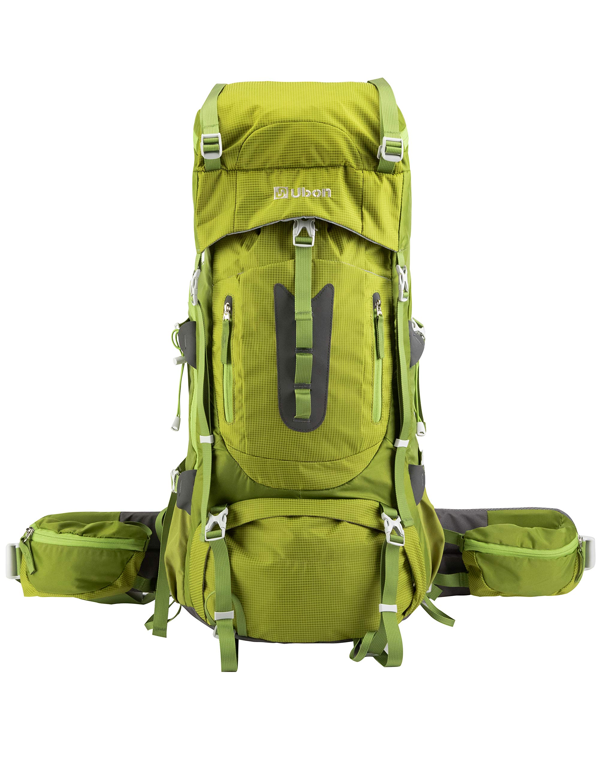 Ubon 60L Hiking Backpack with Rain Cover - for Camping & Outdoor Adventures