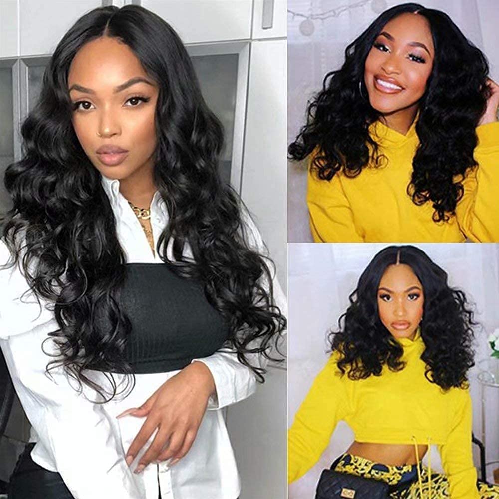 10 Pairs Loose Wave HD Transparent 13x6 Lace Front Human Hair Wigs - Brazilian Remy Hair 180% Density Pre-Plucked Natural Color 20 Inch for Women | Perfect for Daily Wear, Cosplay & Special Occasions