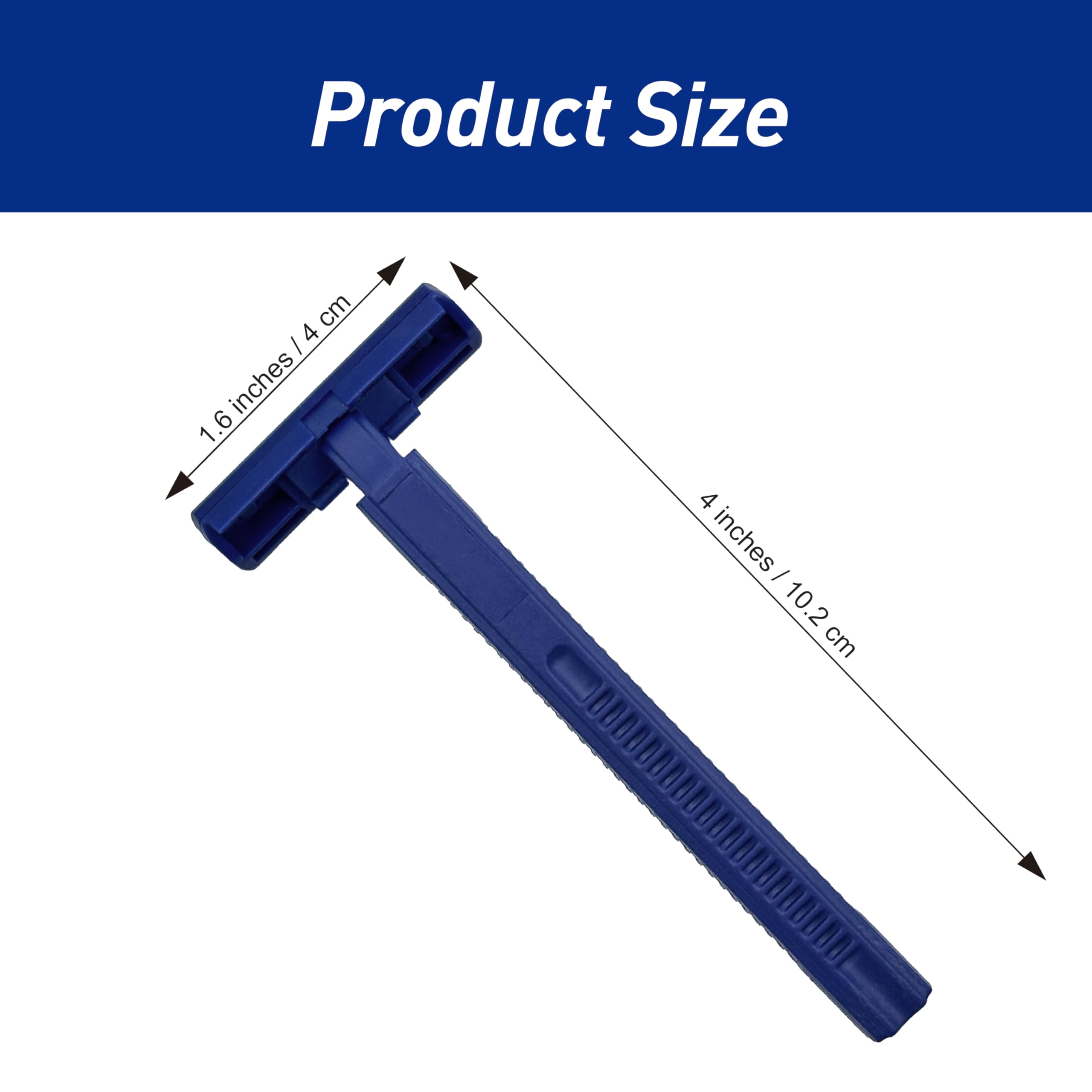 MED PRIDE Disposable Razors 10-Pack - Twin Blade Razors for Men & Women with Easy Grip Handle for Smooth Shaving - Perfect for Travel, Gym Bags & Home Use