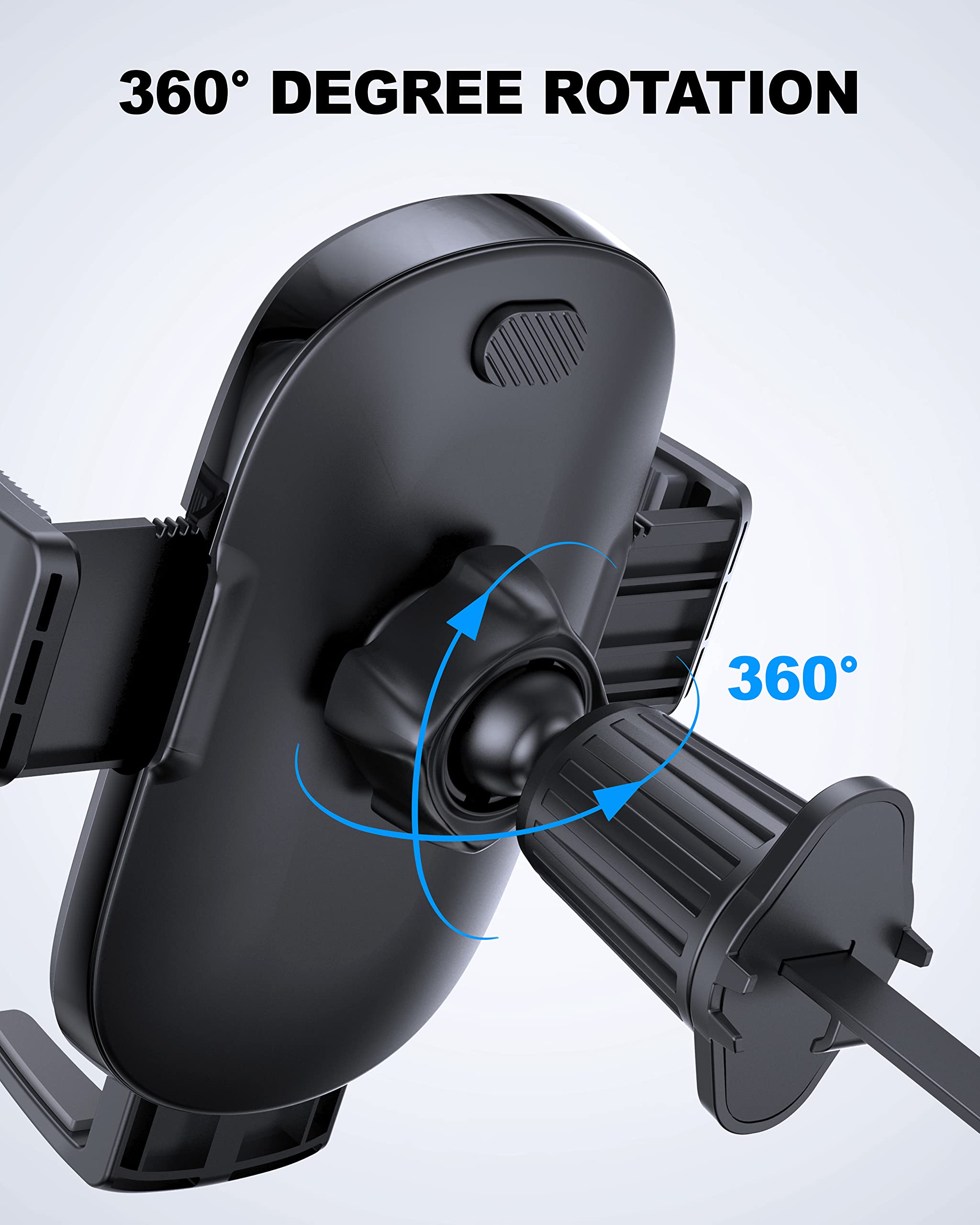 Universal Car Phone Holder - 360° Adjustable Air Vent Mount for iPhone & Smartphones - Safe Driving Accessory
