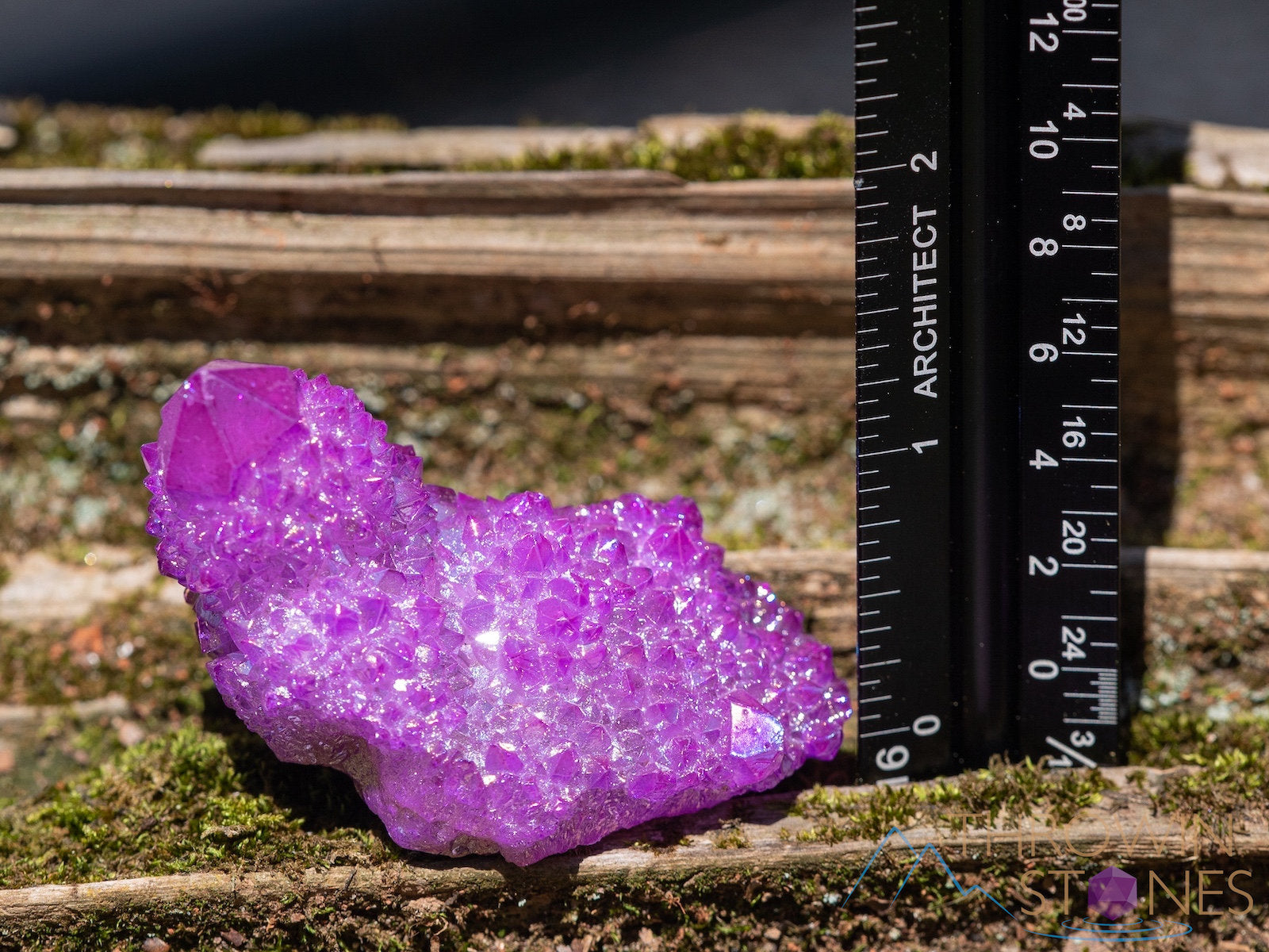 Natural Aura Quartz Crystal Cluster - Ruby Pink Rainbow Quartz for Healing & Metaphysical Use | Spiritual Decor, Meditation & Home Decoration (R0578)