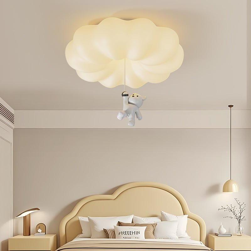 Cloud Bear Ceiling Light - Modern Kids Room Decor, Nursery Lighting Fixture - Perfect for Bedroom, Playroom & Children's Space Decoration