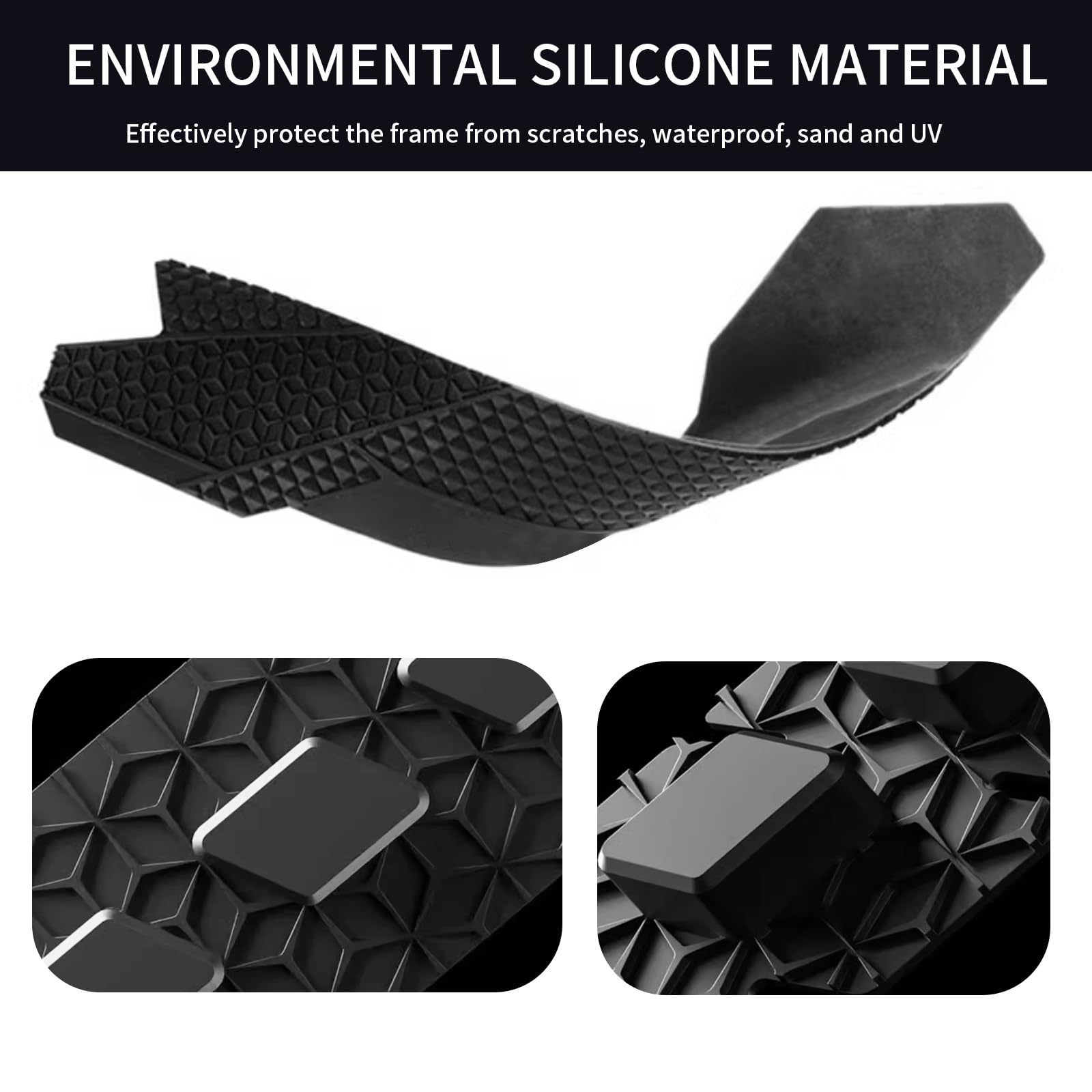 Durable Silicone Bike Chainstay Protector - Universal Frame Guard for Mountain, BMX, MTB & Road Bicycles | Prevent Scratches & Damage During Off-Road Riding & Commuting