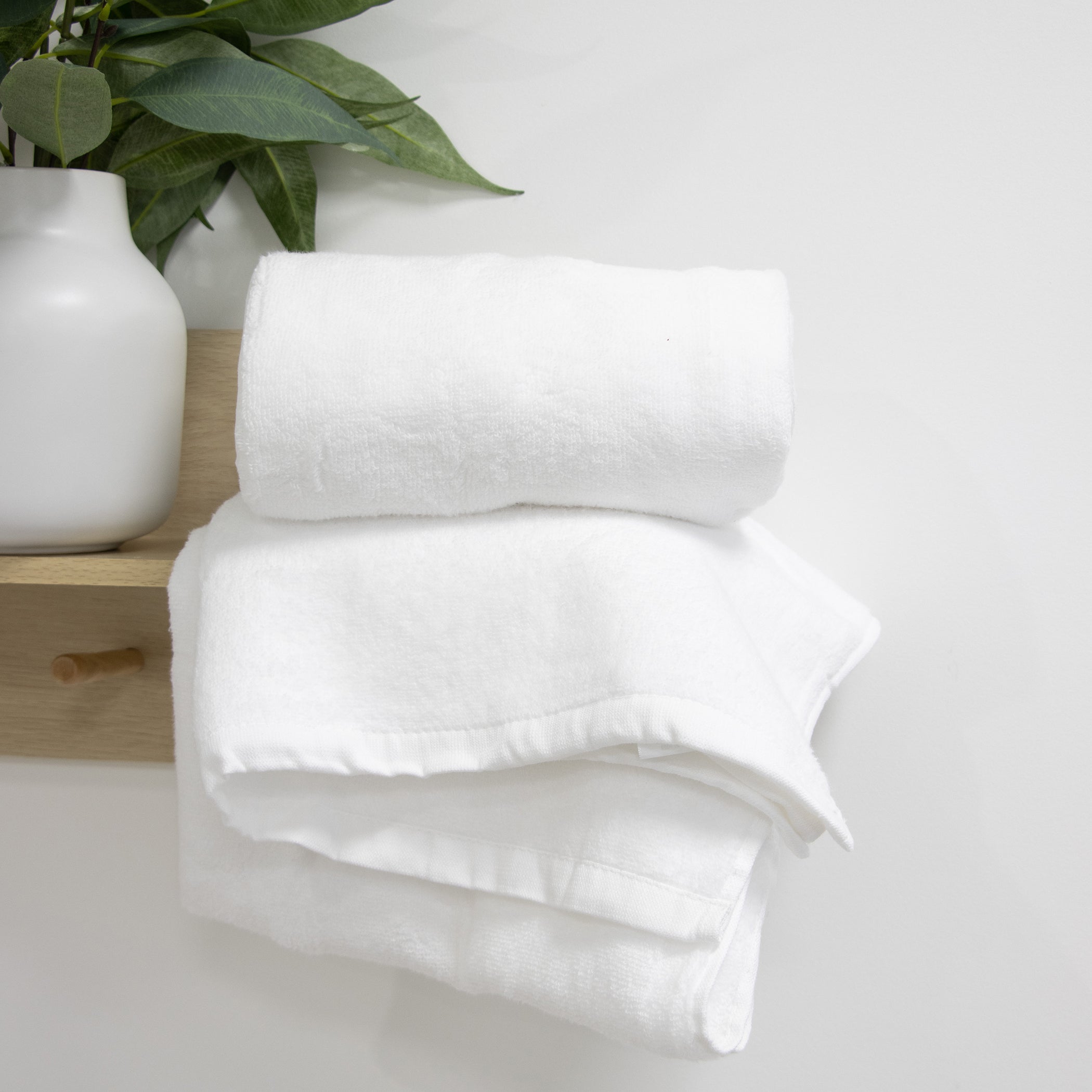 Premium Terrazzo Baby Bath Towels 2-Pack - Soft & Absorbent White Hooded Towels for Newborns & Toddlers - Perfect for Bath Time, Swimming & Spa Days