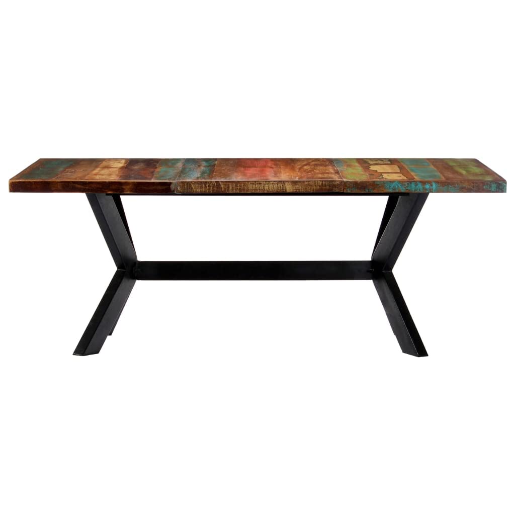 vidaXL Industrial Rectangular Dining Table 78.7