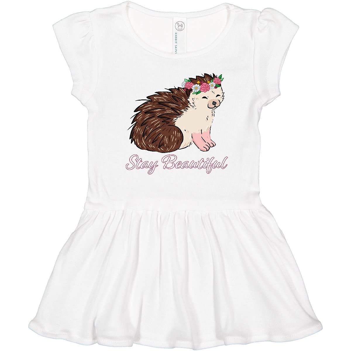 Stay Beautiful Flower Crown Hedgehog Dress for Toddlers - Perfect for Parties & Photos