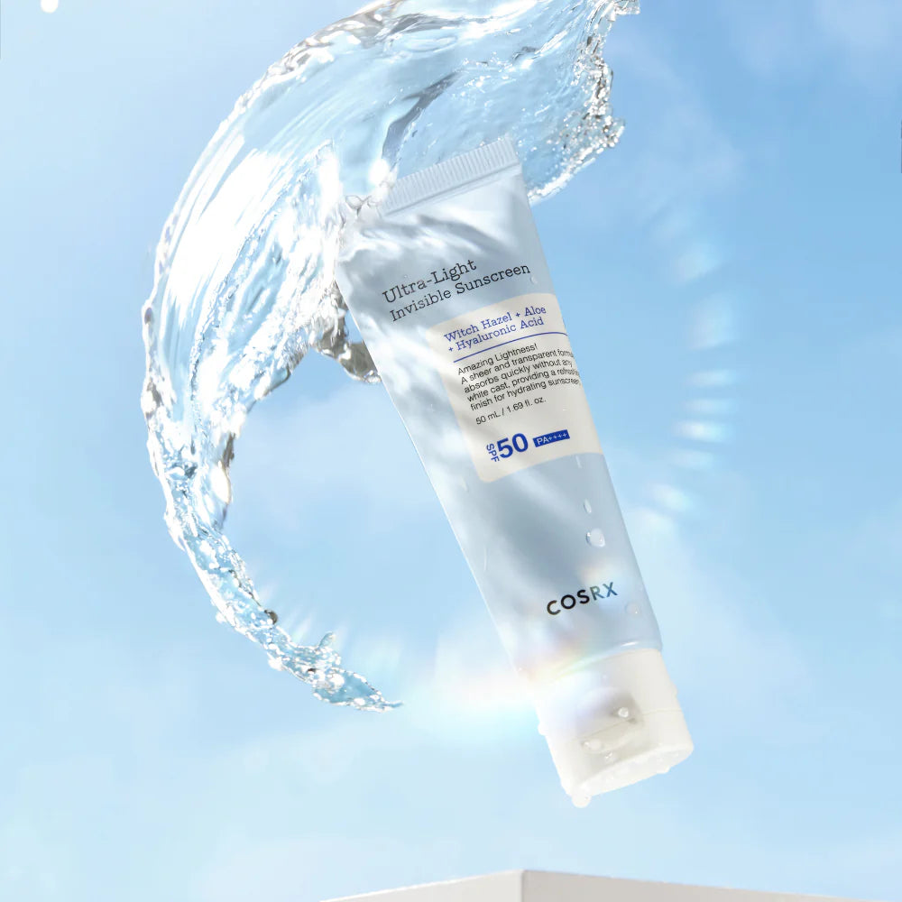 COSRX Ultra Light Invisible Sunscreen SPF50+ PA++++ 50ml - Oil-Free, Non-Greasy Face Sunscreen for Daily Protection - Perfect for Outdoor Activities & Travel