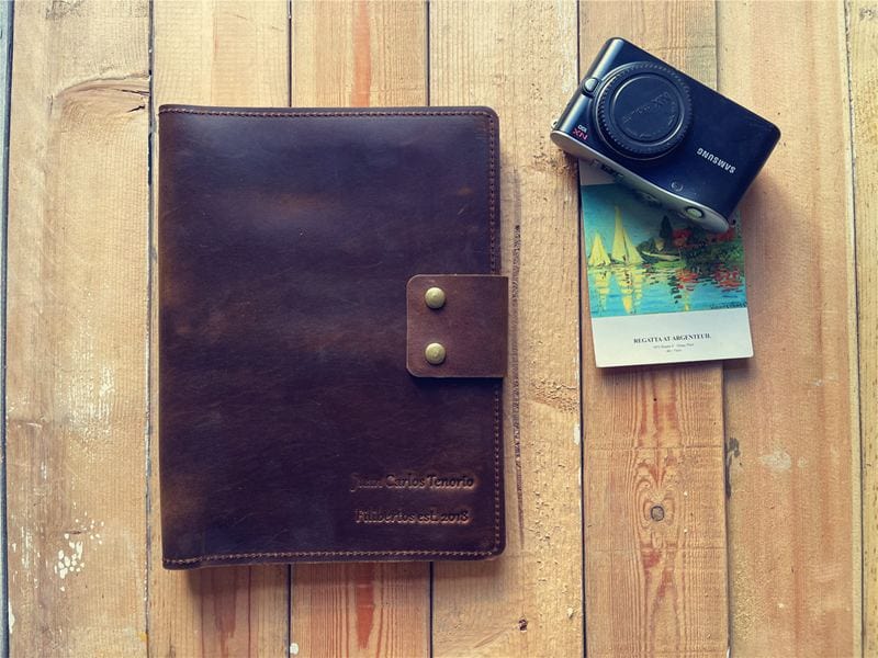Personalized Vintage Brown Refillable Leather Journal - Handmade Writing Notebook for Travel, Diary & Sketching - Perfect Gift for Writers & Artists
