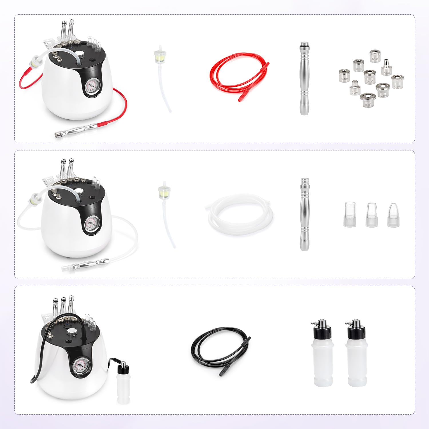 Diamond Microdermabrasion Machine - 3-in-1 Skin Exfoliator for Home & Salon Use