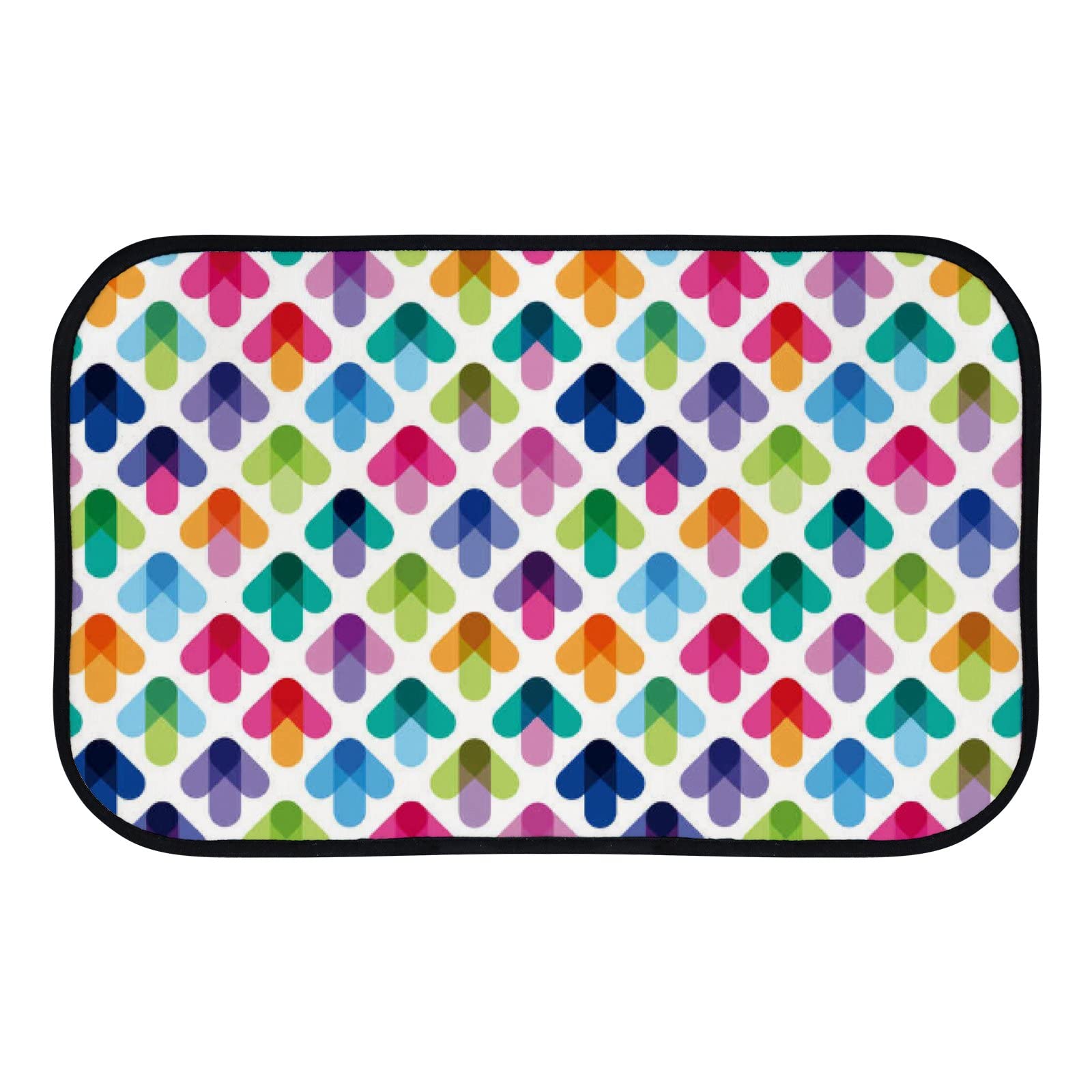 Soft Foam Area Rugs with Seamless Arrow Pattern - Non-Slip Washable Kitchen & Bath Mat - 36x24 Inch Indoor/Outdoor Decor for Home, Office, Dorm - Perfect for High-Traffic Areas & Pet-Friendly Spaces