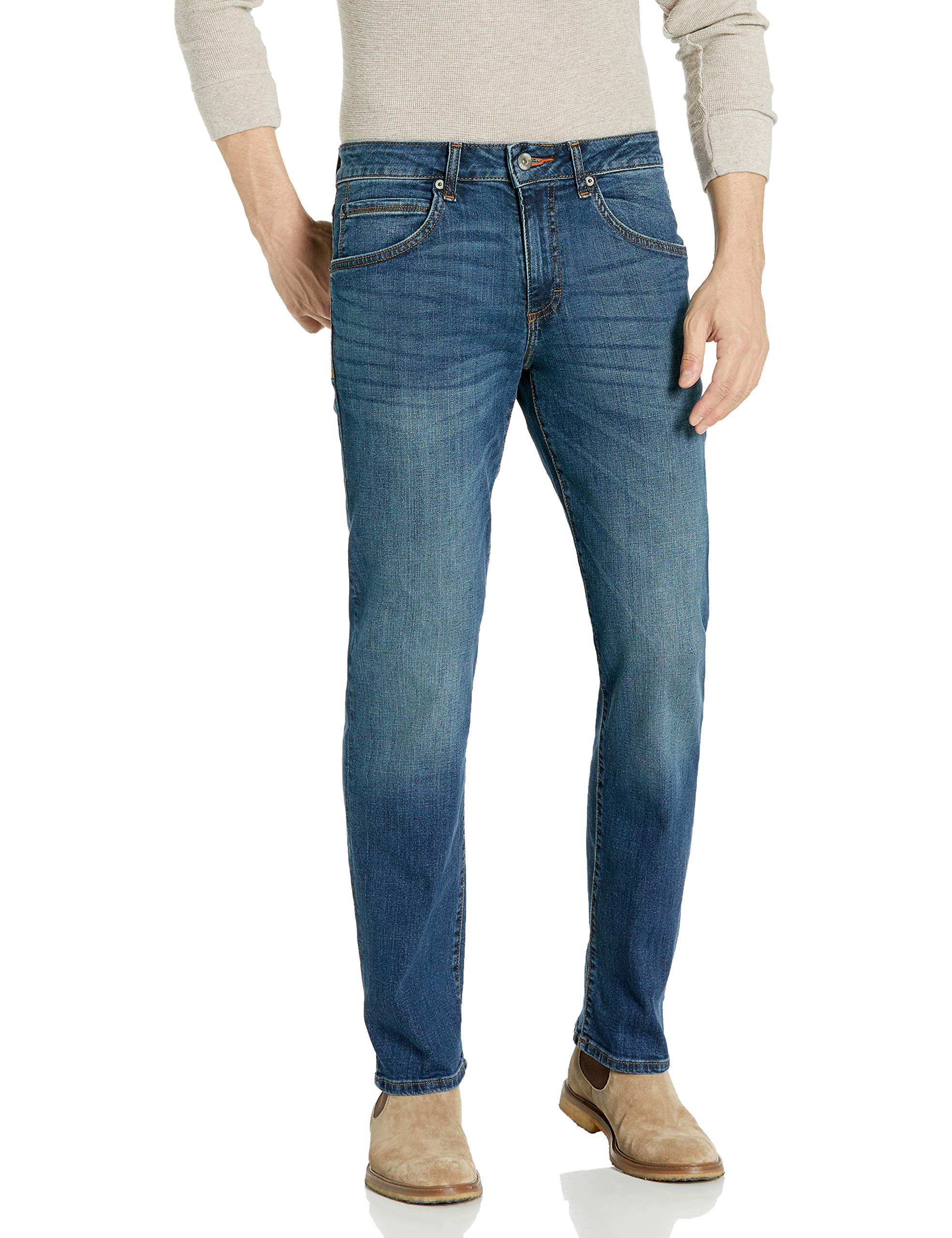 LEE Men's Modern Series Straight Fit Jeans for Casual Wear & Everyday Comfort | Durable Denim Pants for Work, Travel & Outdoor Activities