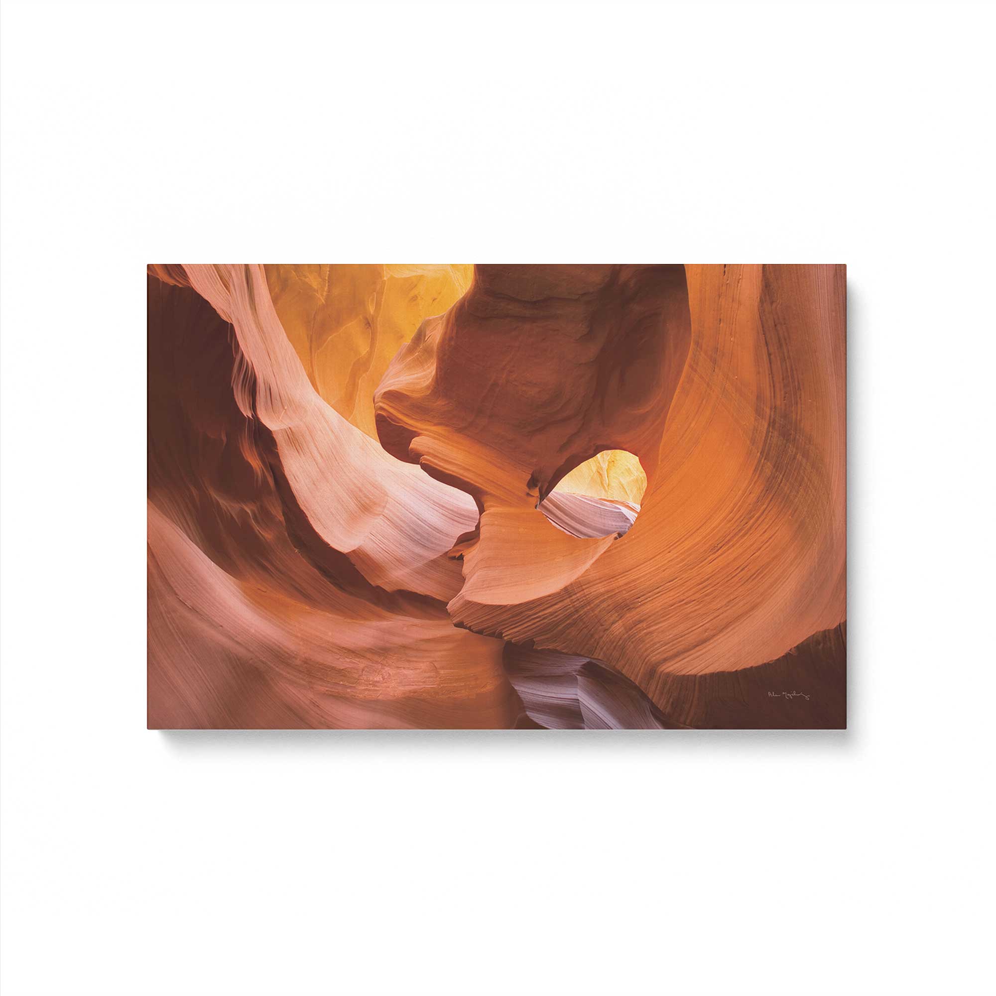 Sandstone Light Print Canvas Wall Art - Handmade Landscape Painting for Living Room, Bedroom & Office Decor