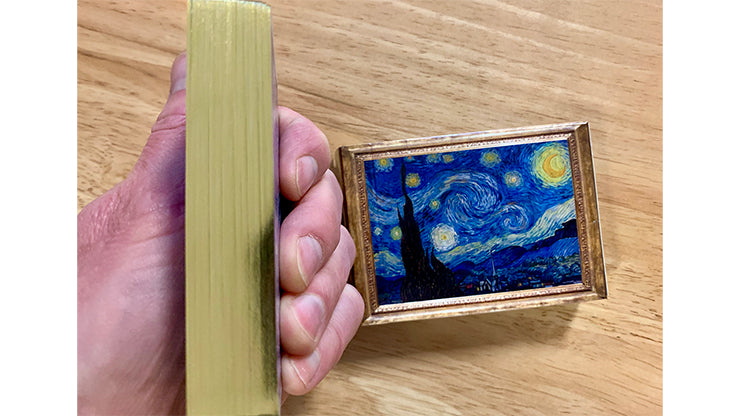 Gilded Vincent van Gogh The Starry Night Painting - Premium Wall Art Decor for Living Room, Bedroom & Office - Famous Van Gogh Starry Night Reproduction