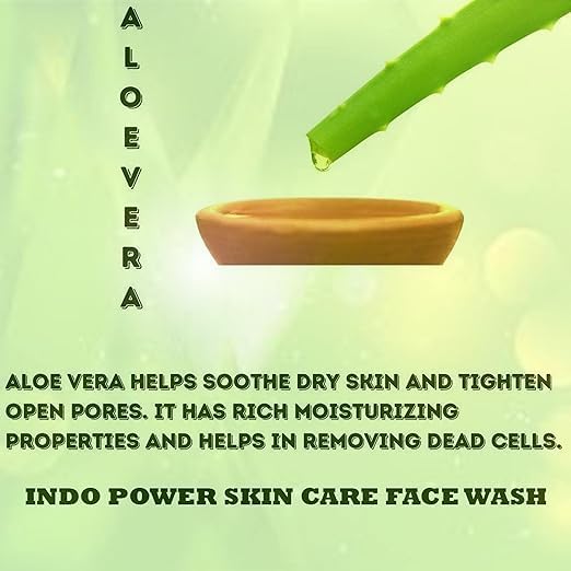 INDOPOWER Acne Treatment Face Wash - 1.8% Salicylic Acid & Hyaluronic Acid Cleanser for Dry, Normal & Sensitive Skin | Pore Clearing with Vitamin B5 & B3 | Men & Women | 100g | Perfect for Daily Skincare Routine & Acne-Prone Skin Care