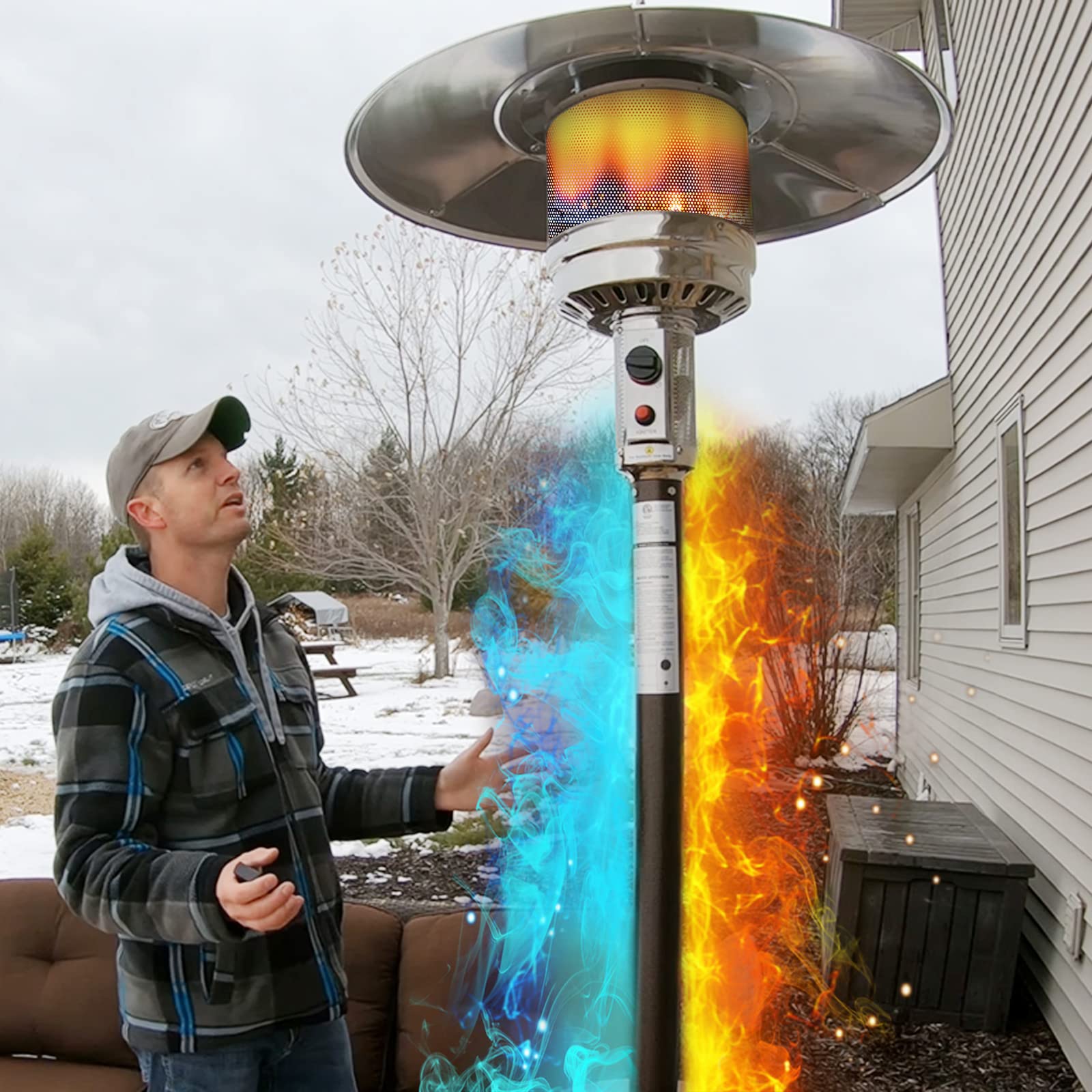 48,000 BTU Outdoor Propane Patio Heater - 87.8