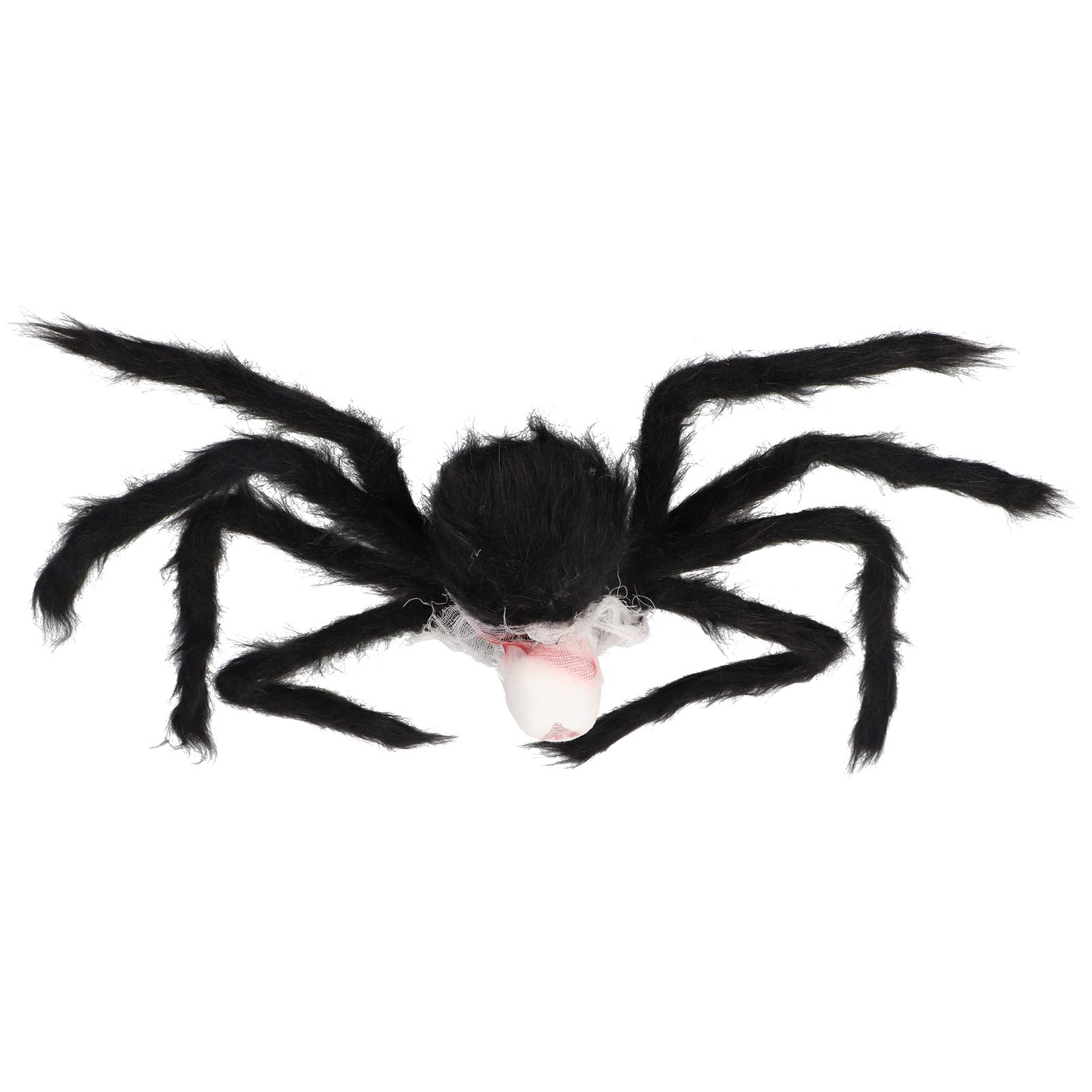 Halloween Hairy Spiders Decor Set - Realistic Fake Spiders & Web for Outdoor Halloween Party Decorations - Perfect for Haunted House, Yard, and Porch Halloween Displays