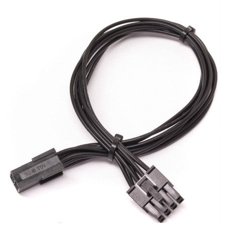 ModRight Black Out Series 4 Pin EPS to 8 Pin EPS Adapter Cable - 12 Inch High-Quality Power Extension for PC Builds & Custom Gaming Rigs - Perfect for Cable Management and Power Supply Upgrades