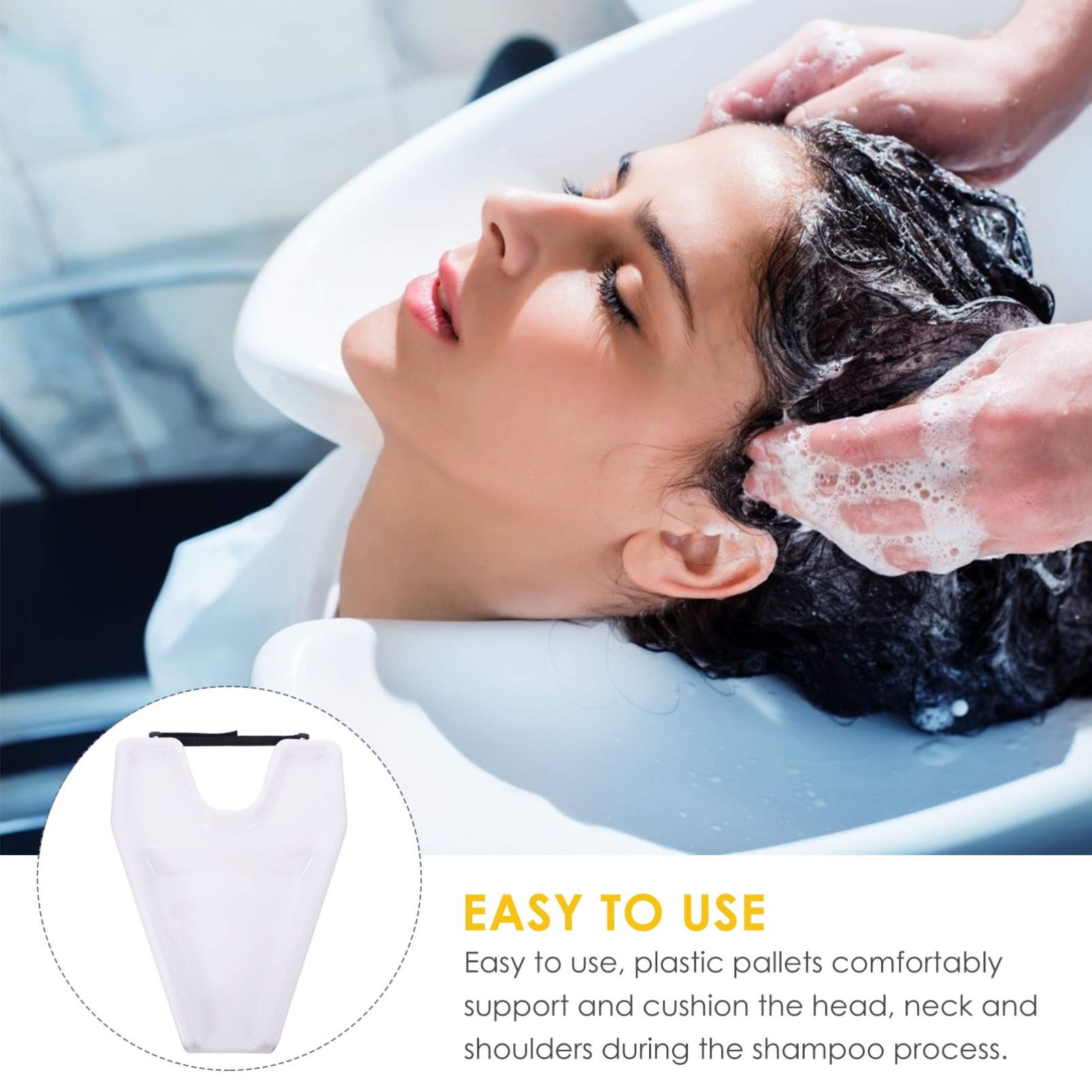 Beaupretty Portable Shampoo Bowl Hair Washing Tray for Sink - Adjustable Salon Shampoo Basin for Elderly, Disabled & Kids - Home Hair Care Solution for Bedridden Patients & Salon Use