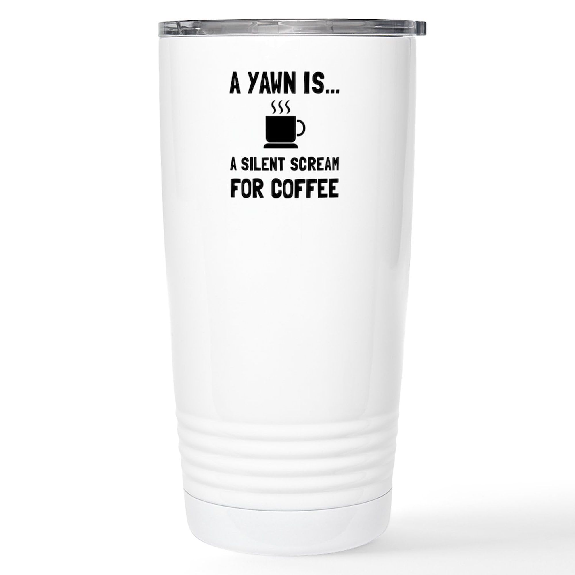 Yawn Coffee Travel Mug 20 oz - Insulated Stainless Steel Coffee Tumbler with Lid - Perfect for Hot & Cold Drinks On The Go - Office, Commute, Camping Gift