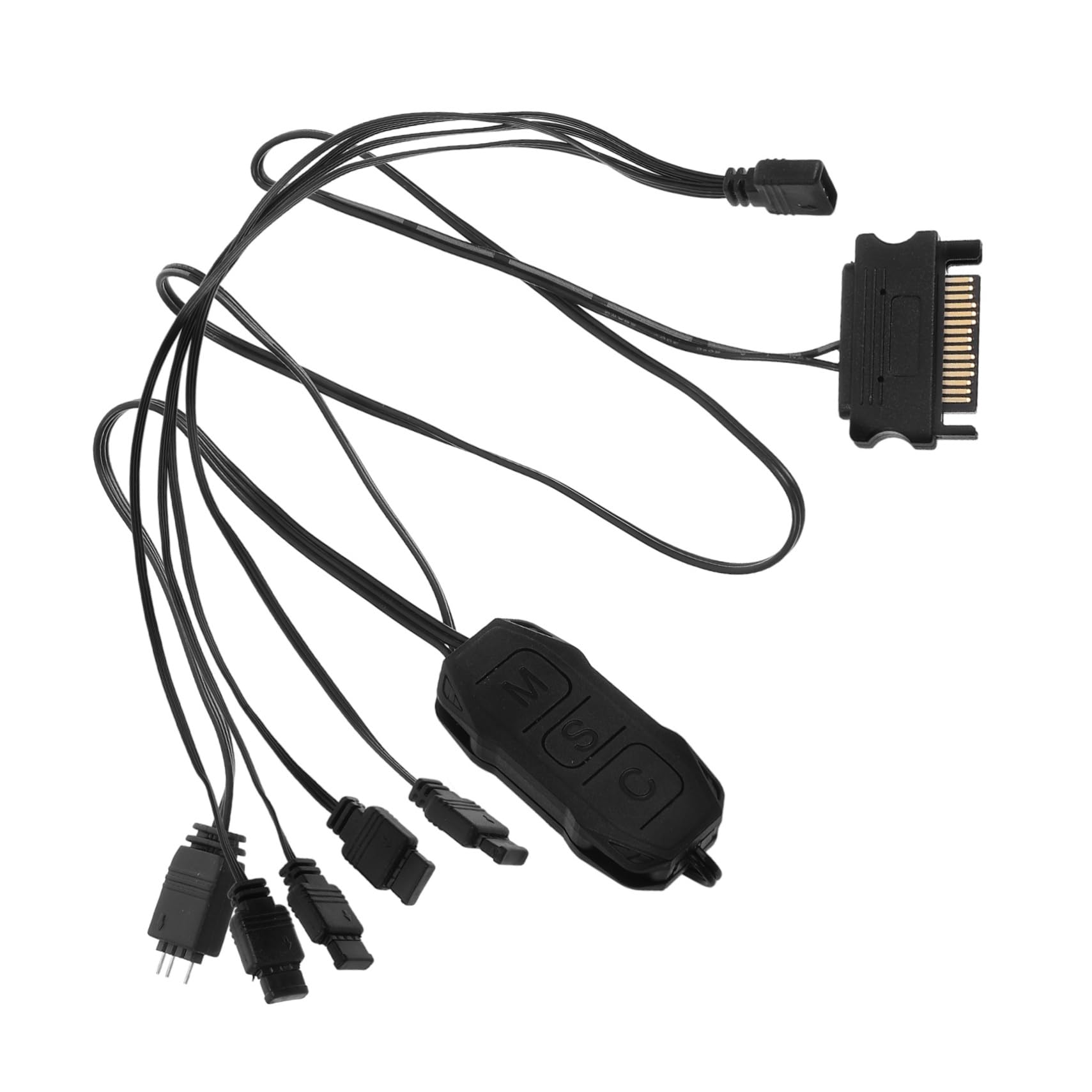 Mikikit 3 Sets RGB Controller for PC Motherboard - LED Remote Control Hub with Software for Desktop Computer | Home & Gaming PC Lighting Setup