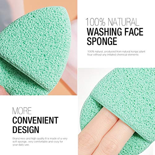 Temerity Reusable Makeup Sponge - 2 Pack Exfoliating Face Cleansing Puff for Deep Cleaning & Gentle Exfoliation (Random Colors) | Perfect for Daily Skincare, Makeup Removal & Travel
