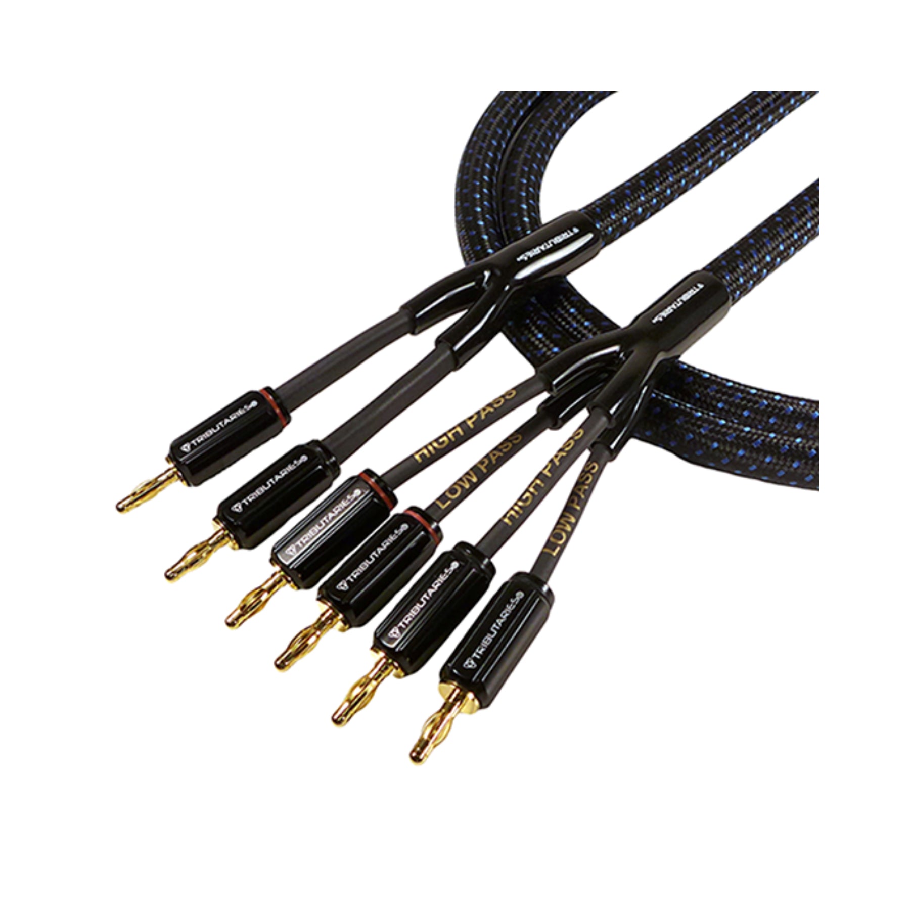 Tributaries Model 4BW Bi-Wire Speaker Cables - High Performance Audio Cables for Home Theater & Stereo Systems - Perfect for Audiophiles & Music Enthusiasts
