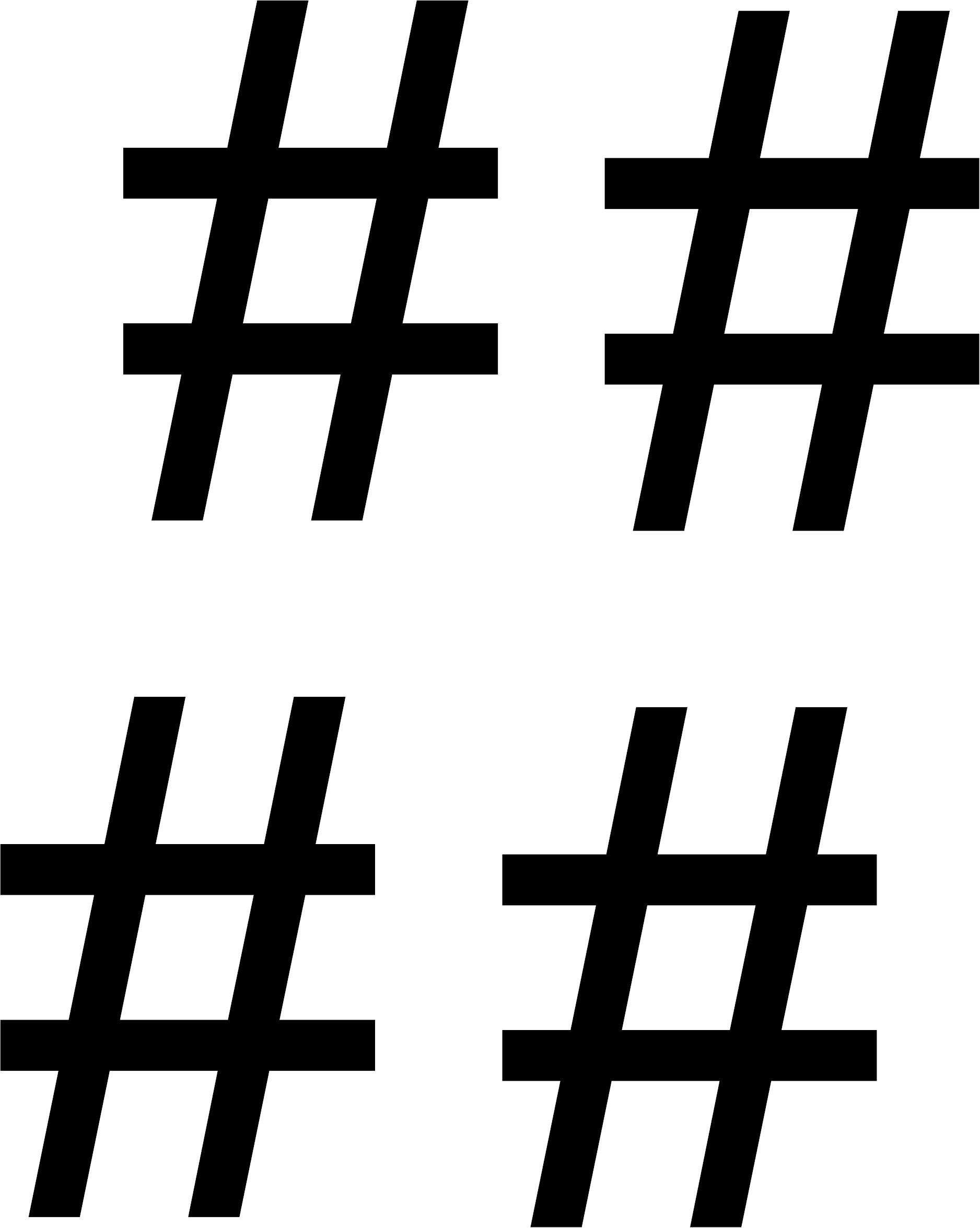 SEC Apparel Iron-On Hashtag Decal for Shirts - Black Customizable Fabric Patch for DIY Clothing, Bags & Home Decor - Perfect for Sports Fans, Gifts & Craft Projects