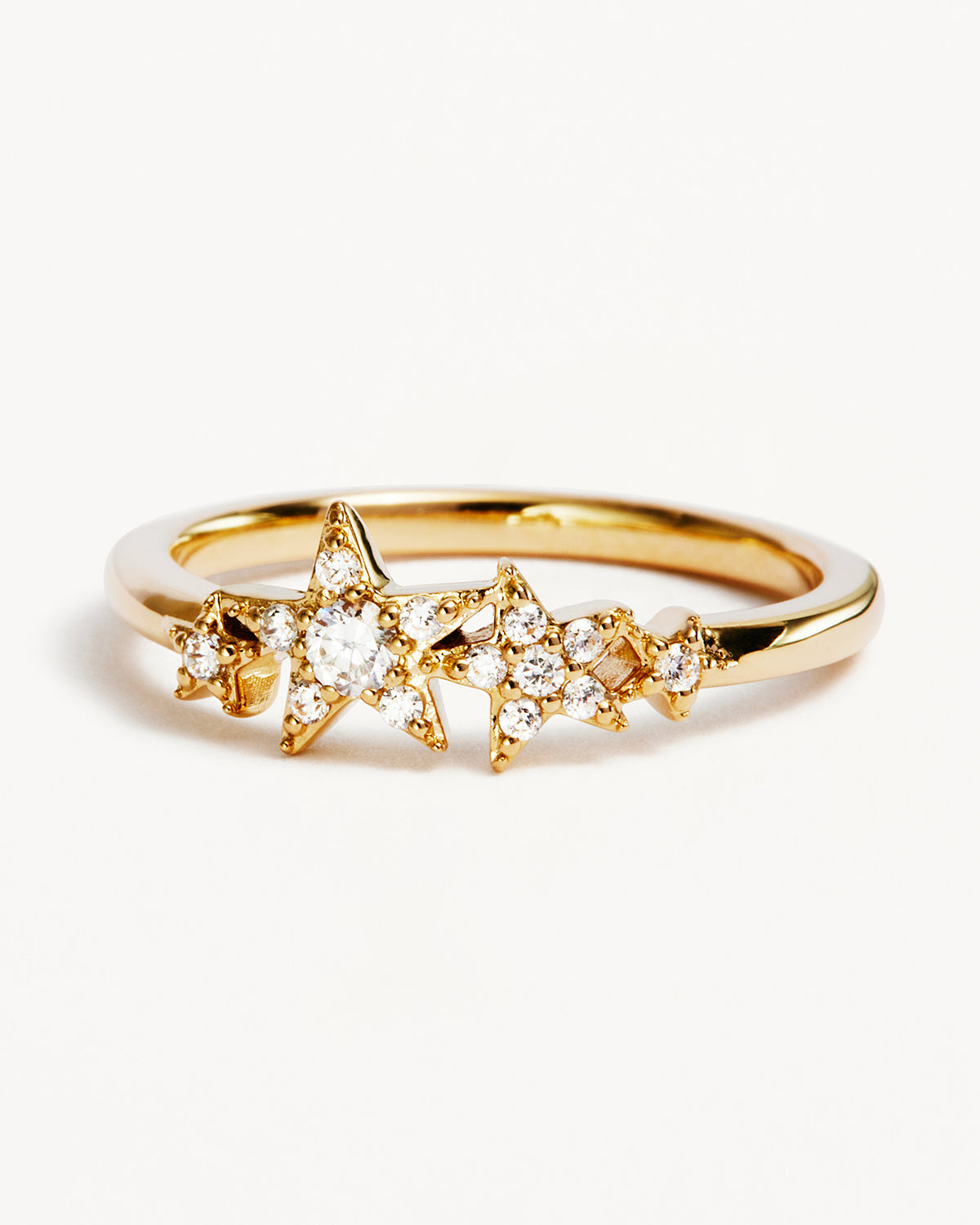 14K Solid Gold Stardust Lab-Grown Diamond Ring for Women - Elegant Engagement, Wedding, Anniversary & Everyday Jewelry Gift