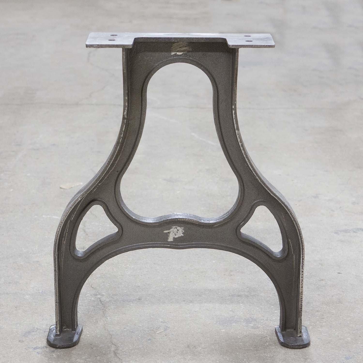 Heavy Duty Cast Iron Dining Table Legs 71cm x 62cm - YW CL 004 - Rustic Industrial Style Table Base for Kitchen, Restaurant & Outdoor Furniture