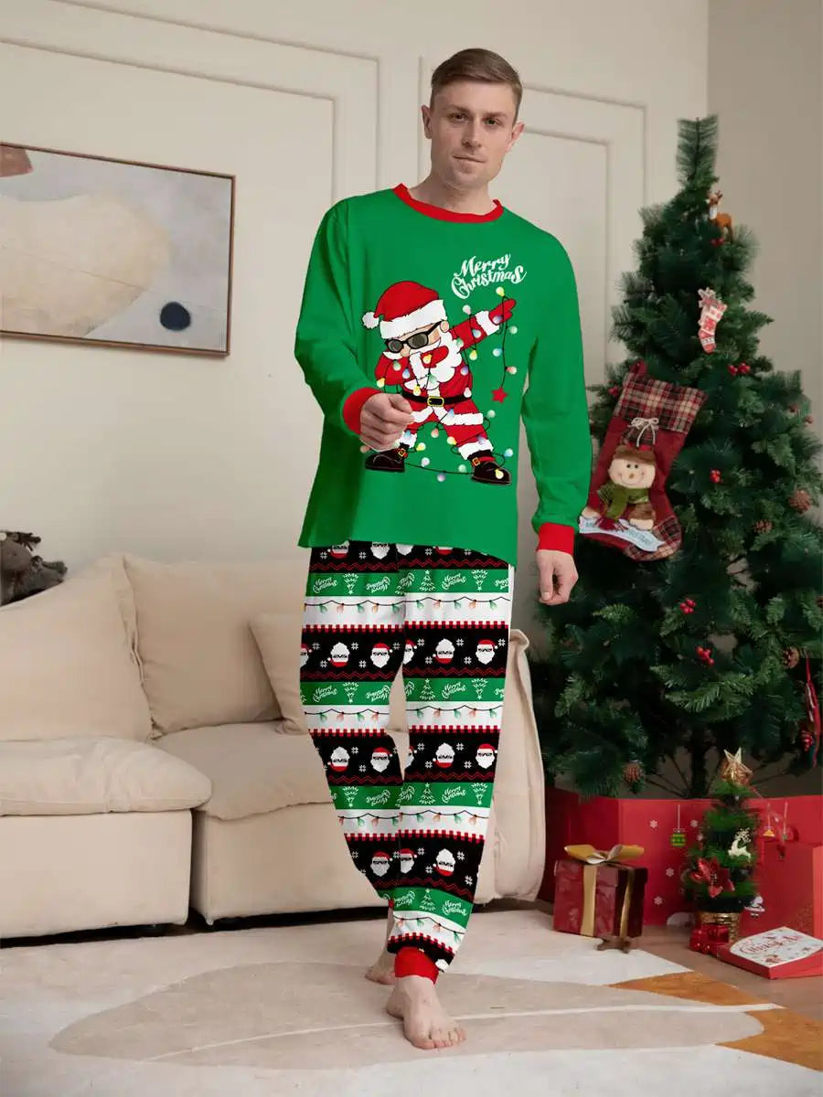 Santa Claus Christmas Matching Family Pajamas Set - Cozy Holiday Sleepwear for Adults & Kids | Perfect for Family Photos, Christmas Morning & Festive Gatherings