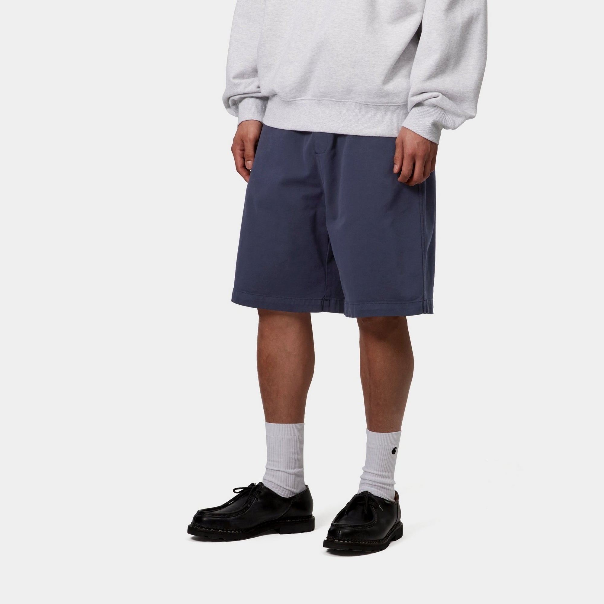 Floyde Shorts for Men - Premium Blue Garment-Dyed Casual Shorts | Perfect for Summer, Beach, Gym & Outdoor Activities