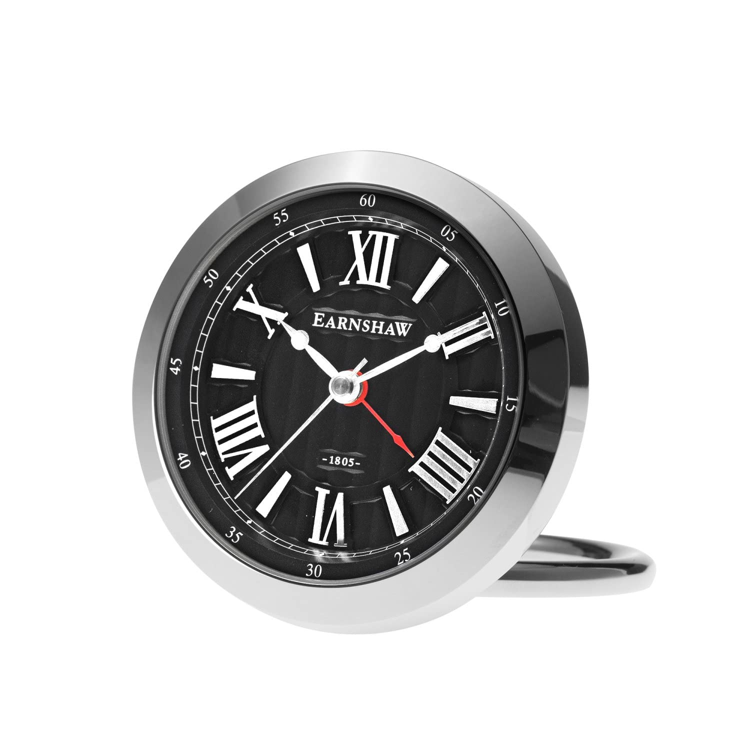 Thomas Earnshaw ES-CLOCK2-01 Classic Wooden Table Clock - Vintage Style Desk Clock with Roman Numerals for Home, Office & Gift Giving