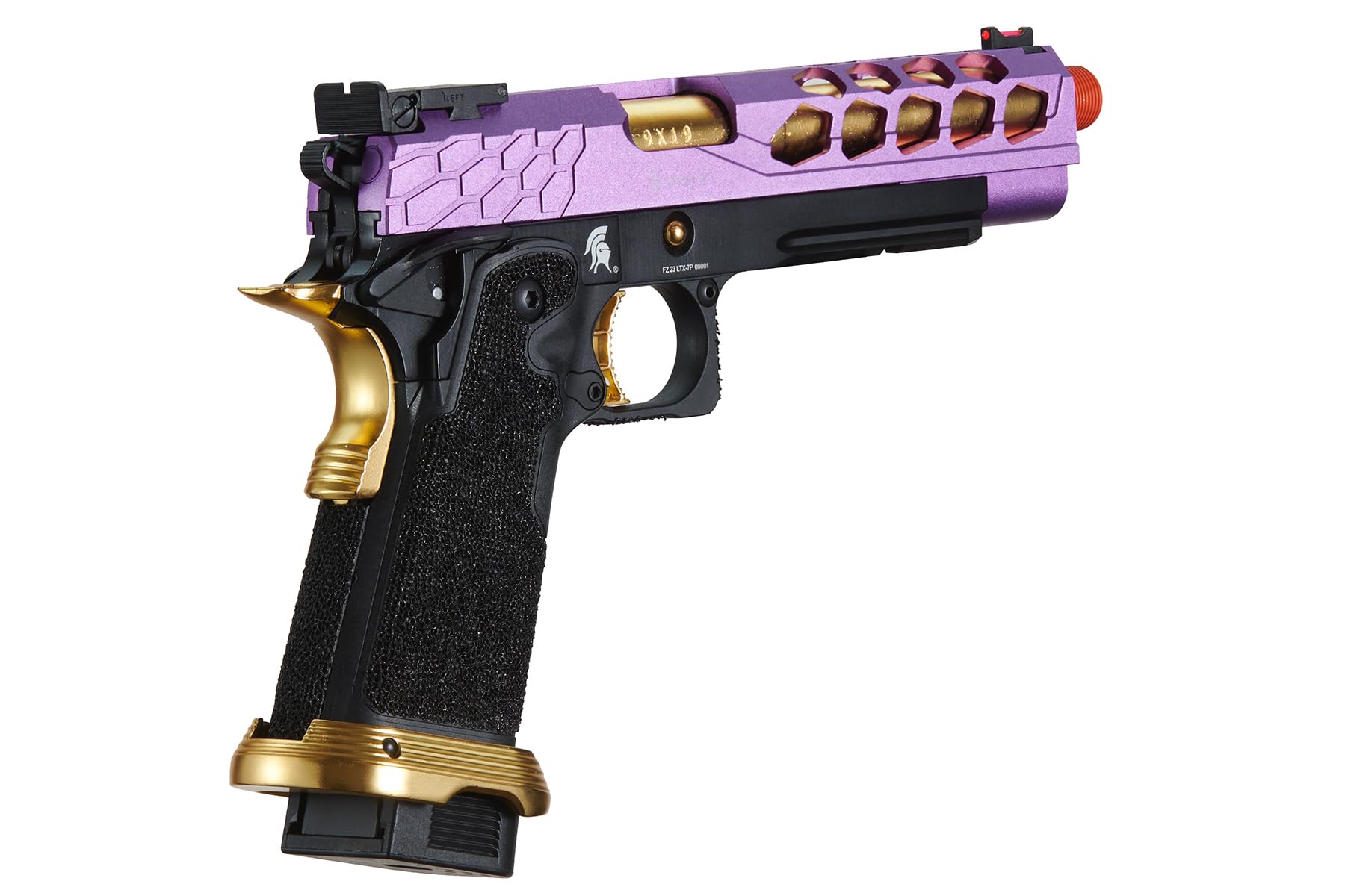 Lancer Tactical Airsoft Pistol STRYK Hi-Capa 5.1/4.3 Full Metal Gas Blowback GBB Pistol 330 FPS - for Competitive Shooting, Training & Airsoft Battles