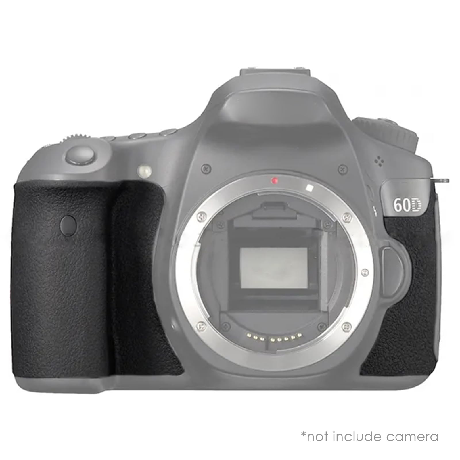 Replacement Camera PU Grip Cover for Canon 60D - Self Adhesive Decorative Skin, Easy to Install Handle Grip Protector (Perfect for Travel Photography, Vlogging & Camera Protection)