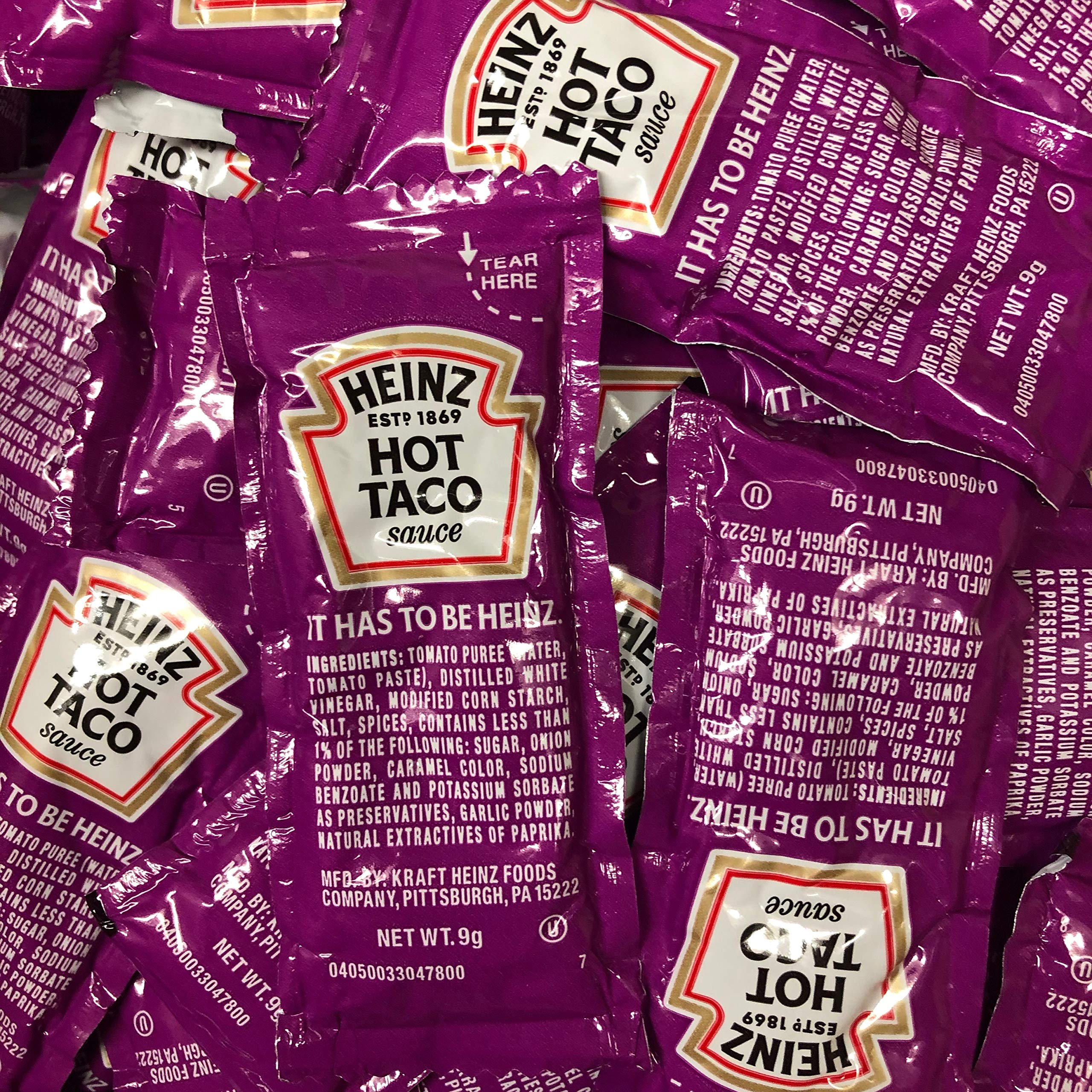 **Best Hot Taco Sauce Packets - 50 Count Spicy Taco Sauce for Tacos, Burritos, Nachos & Mexican Food - Perfect for Lunch Boxes, Takeout Meals & On-the-Go Dining**