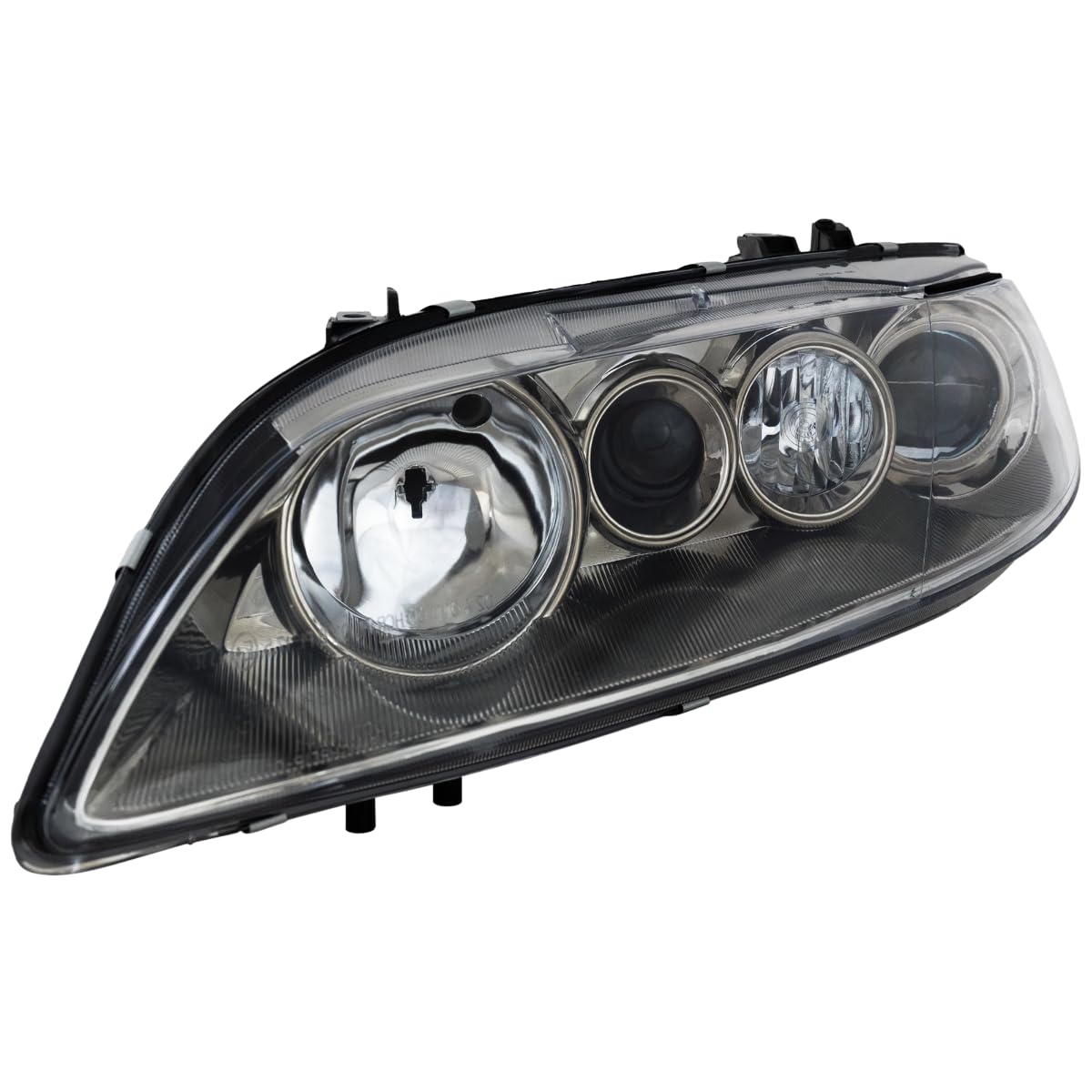 BAP Compatible Headlamp Assembly for 2003-2005 Mazda 6 - Left Side (LH) Without Fog Lights | Durable Lens & Housing Replacement for Improved Night Driving Safety