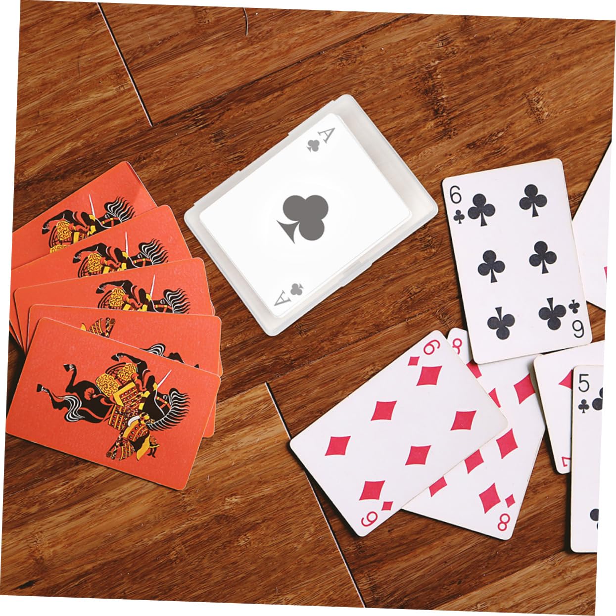 WHAMVOX 8Pcs Clear Playing Card Storage Boxes - Empty Poker Card Cases for Decks & Trading Cards - Card Organizers with Dividers - Perfect for Game Nights, Card Collecting, and MTG/Pokémon TCG Storage