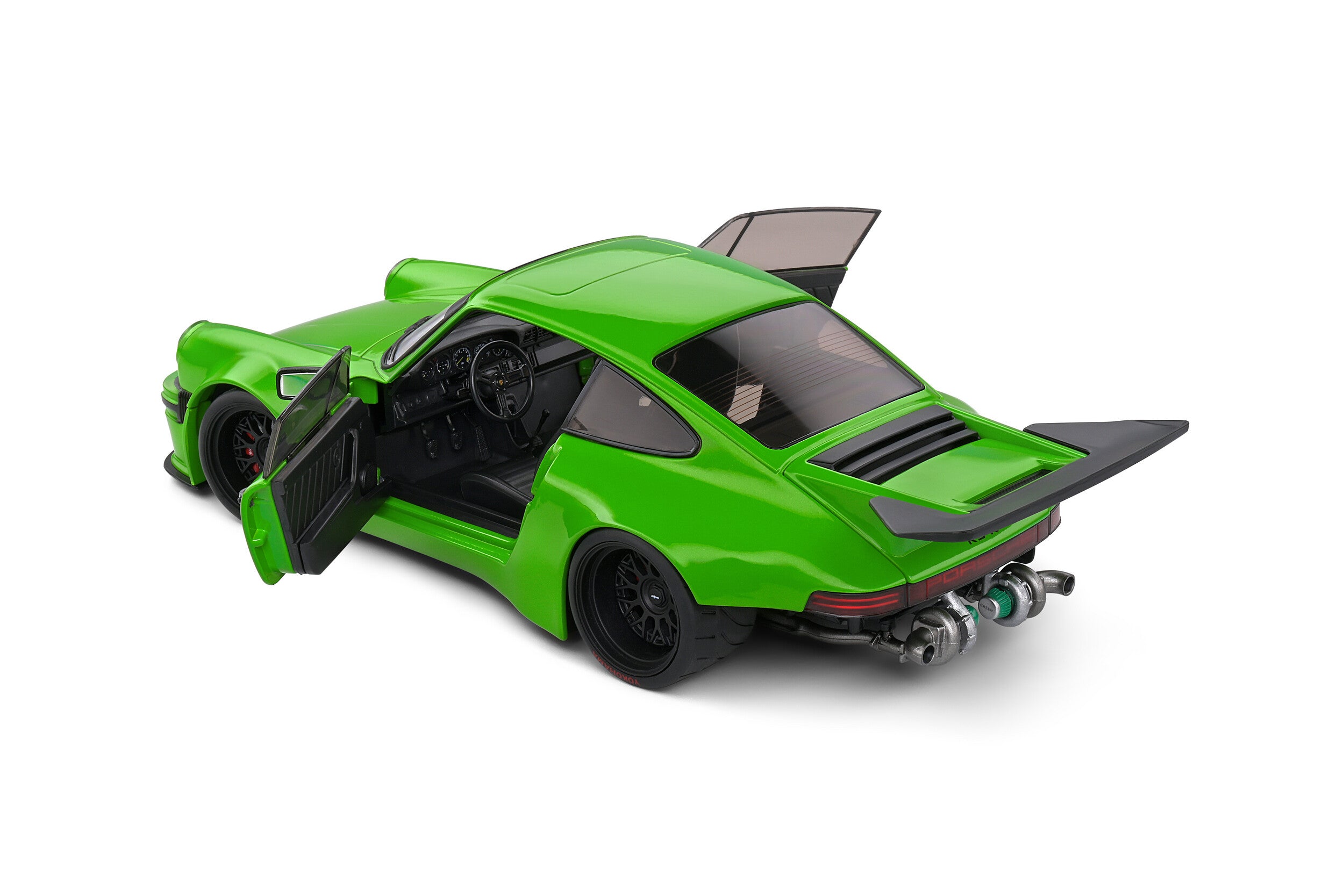 1:18 Solido Porsche KS R 2022 Green Diecast Model Car - Collectible Toy for Display, Racing Enthusiasts & Gift Ideas