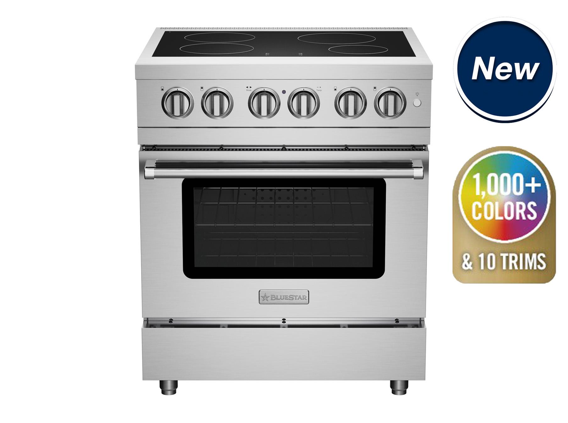 Bluestar BSIR30 30 Inch Induction Range - Professional Gas Stove for Home Kitchen, High Efficiency Cooking with Precise Temperature Control | Perfect for Baking, Searing & Large Family Meals