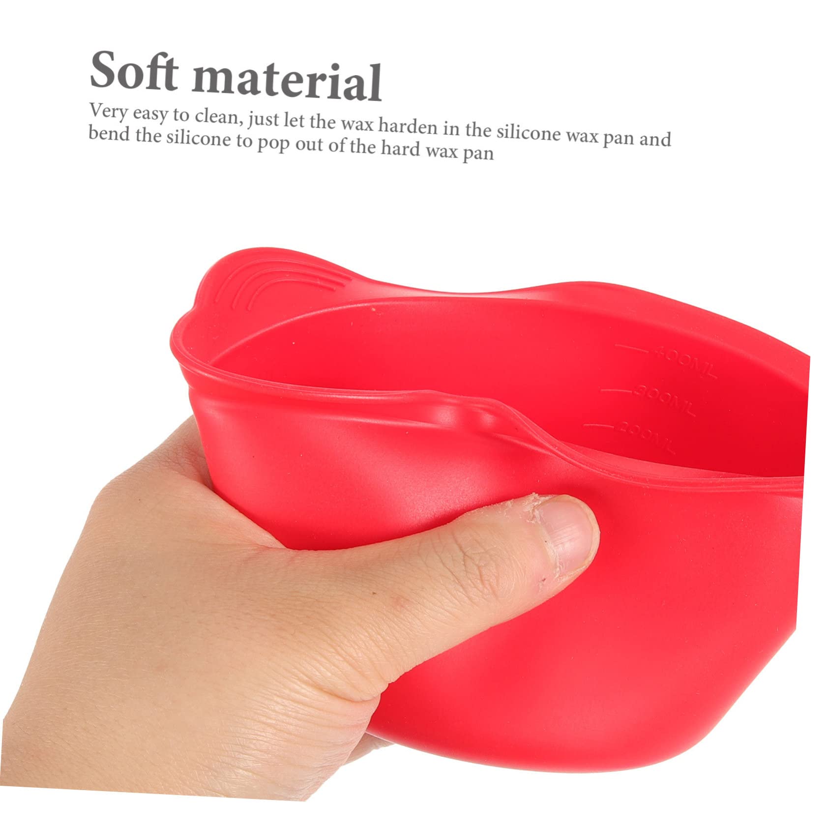 FOMIYES 2-Pack Reusable Silicone Wax Melting Bowls for Wax Warmers - Heat-Resistant Mixing Bowls for DIY Hair Dye, Mask Mixing & Wax Melting - Includes Scraper for Easy Use at Home or Salon